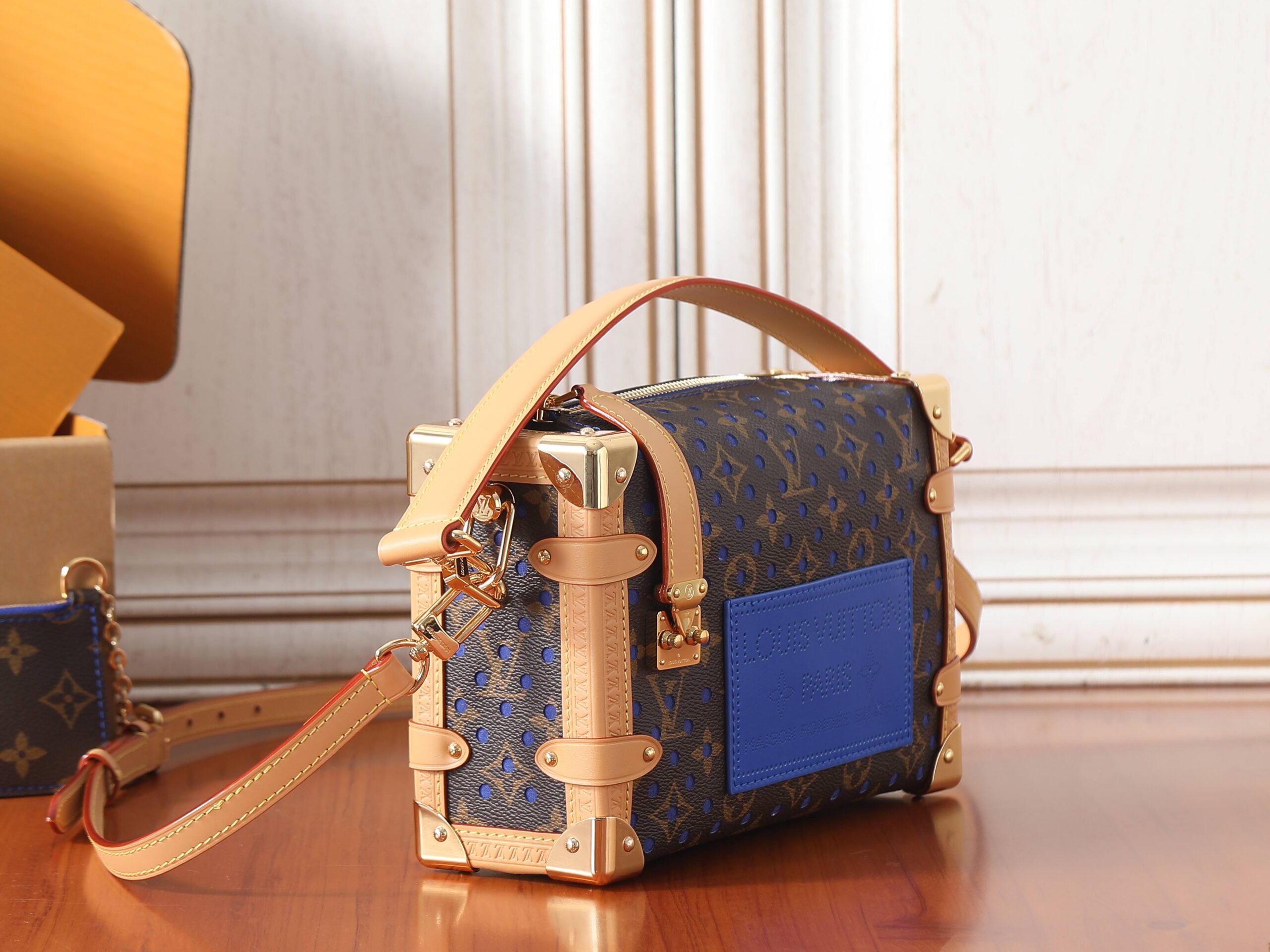 Side Trunk Medium Monogram Perfo Handbag - Image 2