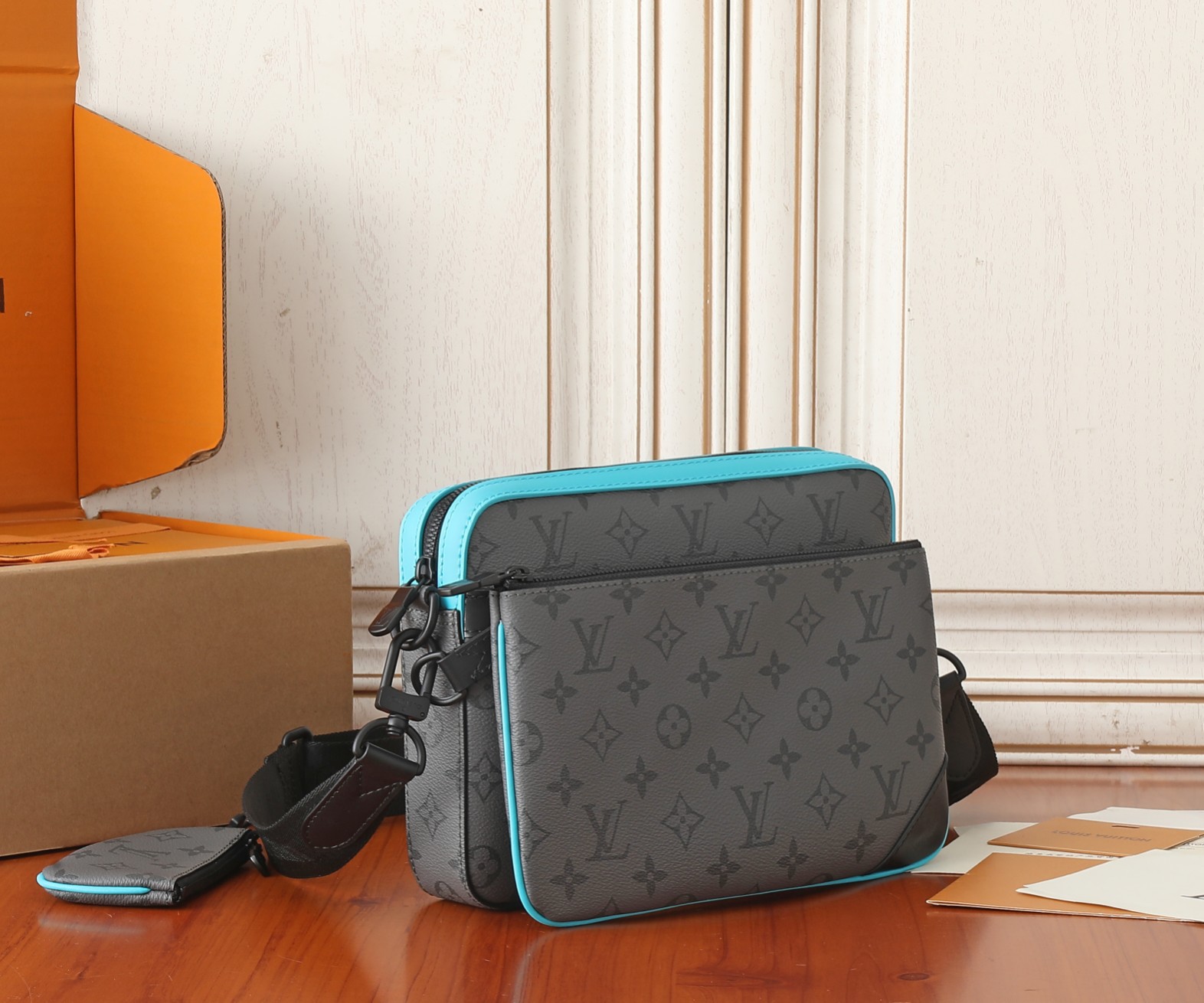 Louis Vuitton Trio Messenger Bag M11648 in Monogram Eclipse Reverse - Image 2