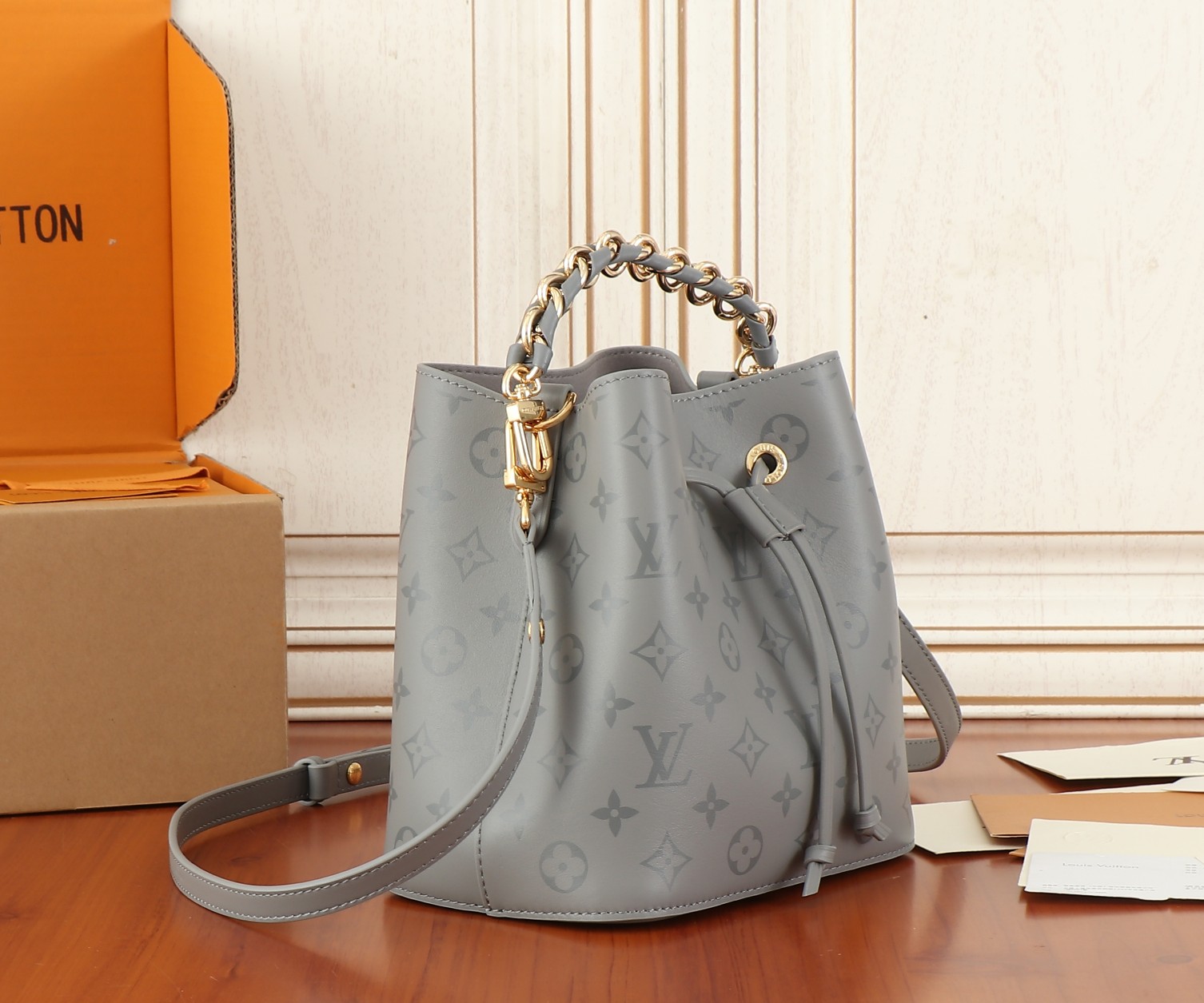 Louis Vuitton NéoNoé BB Shoulder Bag in Monogram Ink Leather - Image 2