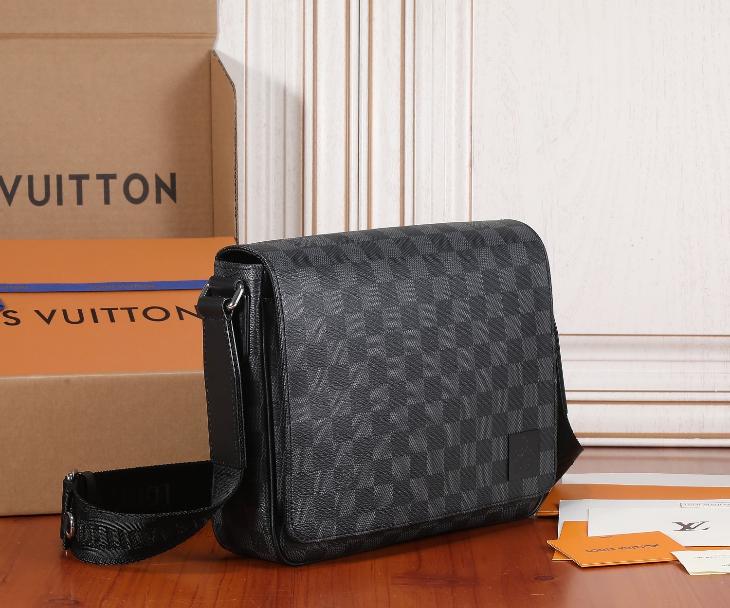 Louis Vuitton District Small Messenger Bag in Damier Graphite, Model N42710 - Image 2