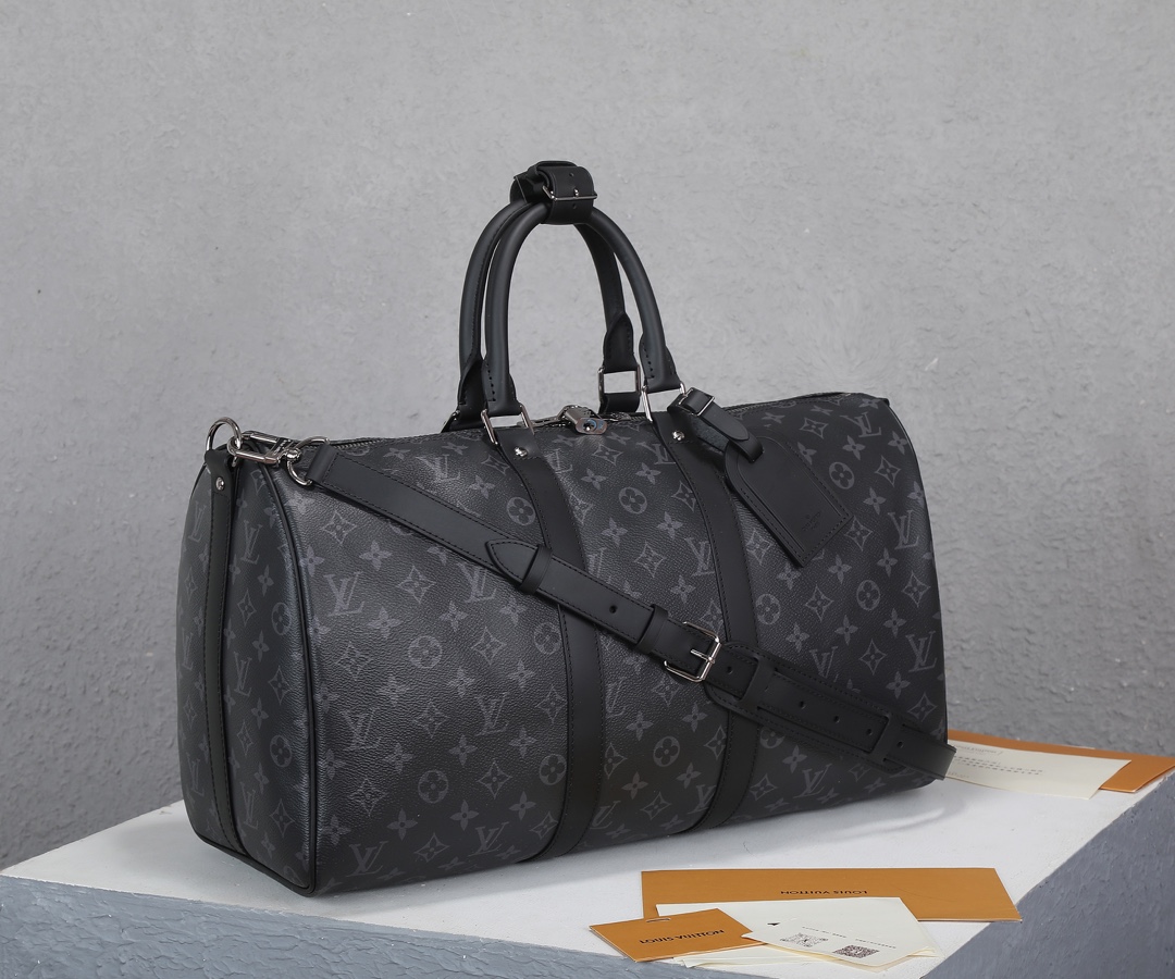 Louis Vuitton Keepall 45 Monogram Eclipse Travel Bag M40569 - Image 2
