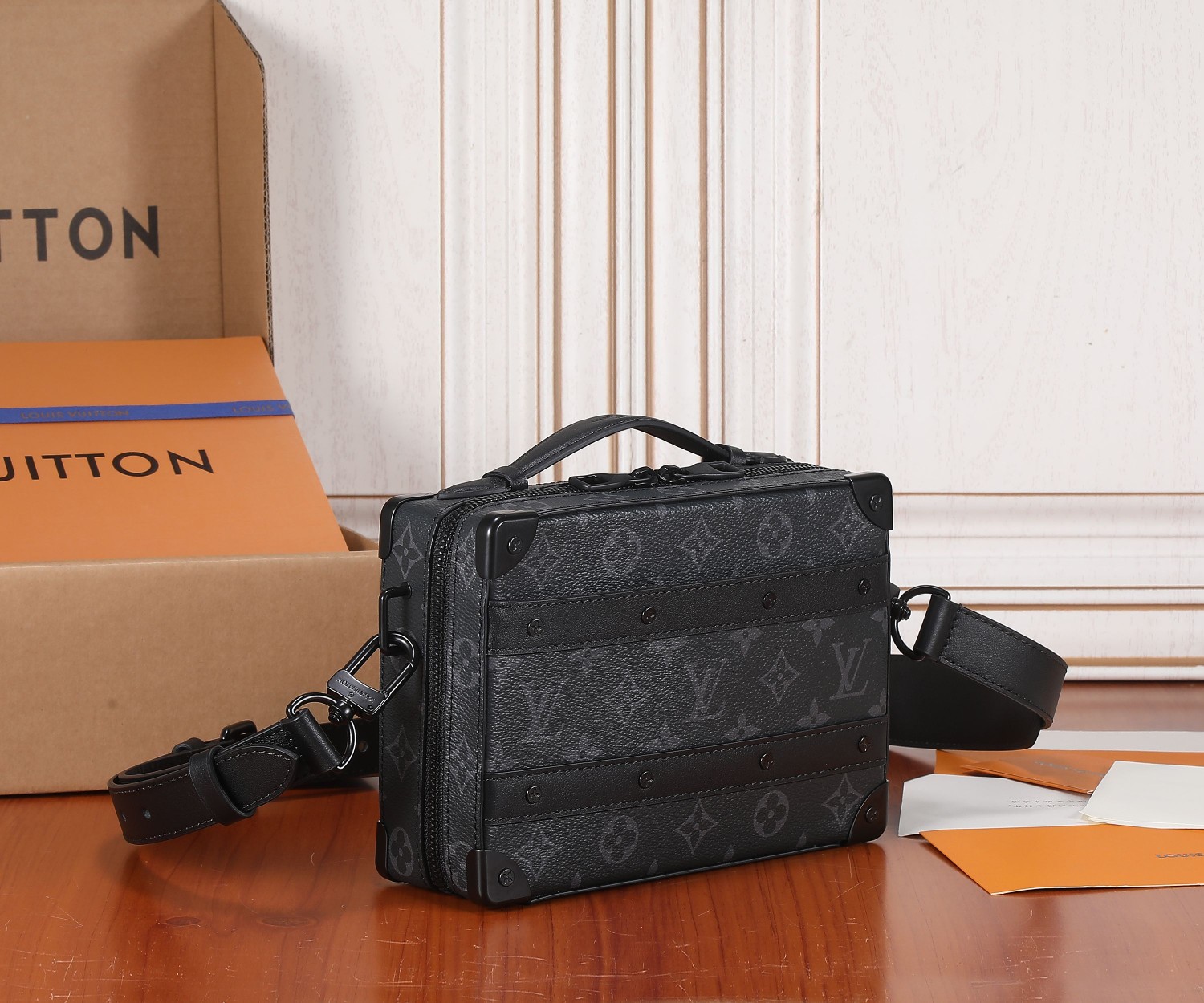 Louis Vuitton Soft Trunk Handle Bag in Monogram Macassar Canvas - Image 2