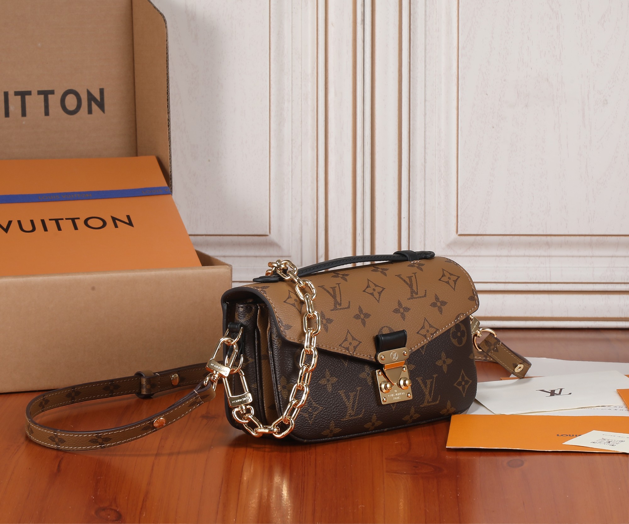Louis Vuitton Pochette Métis East West Monogram Crossbody Bag - Image 2