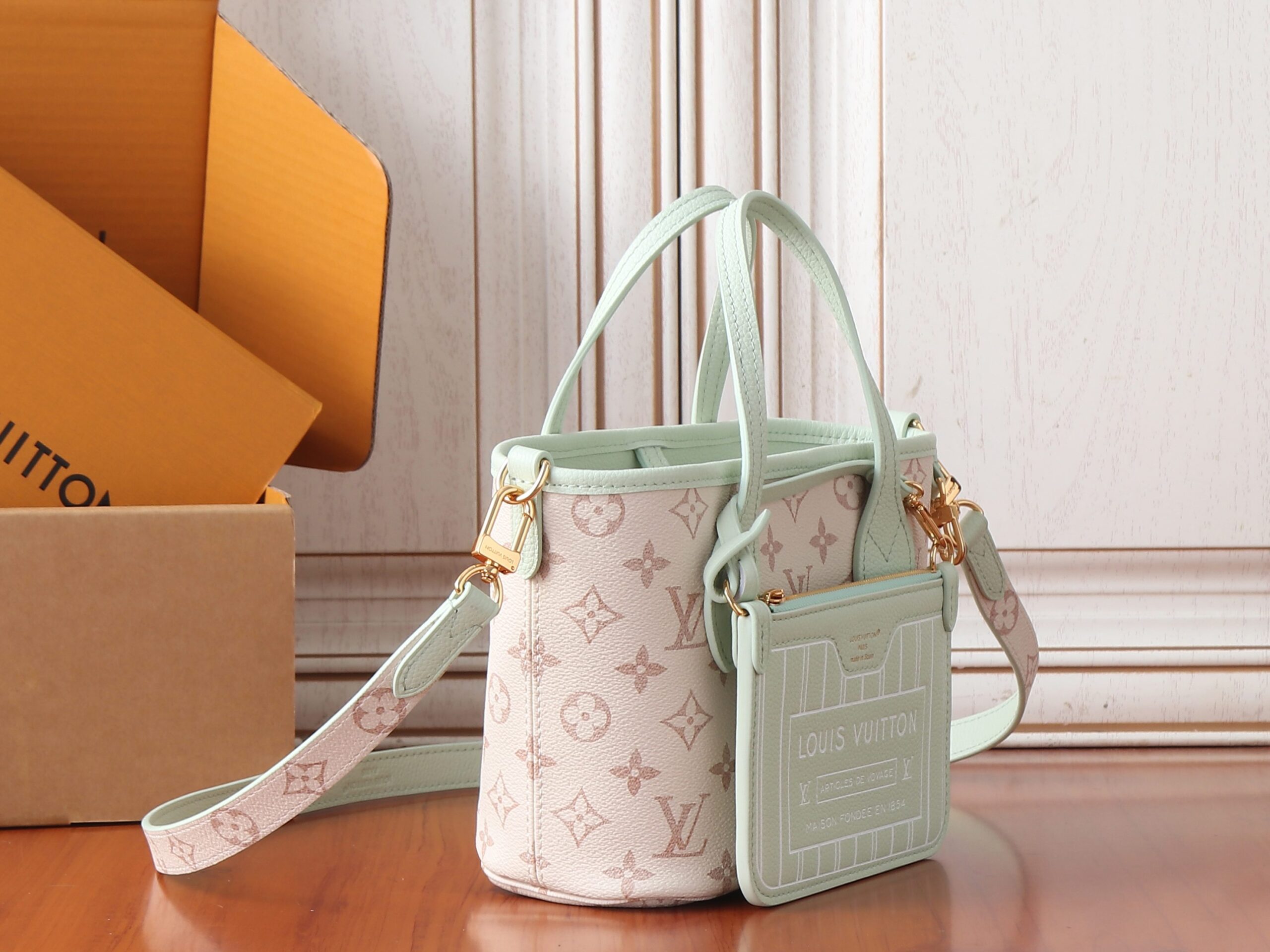 Louis Vuitton Neverfull Inside Out BB Monogram Dune Tote Bag - Image 2