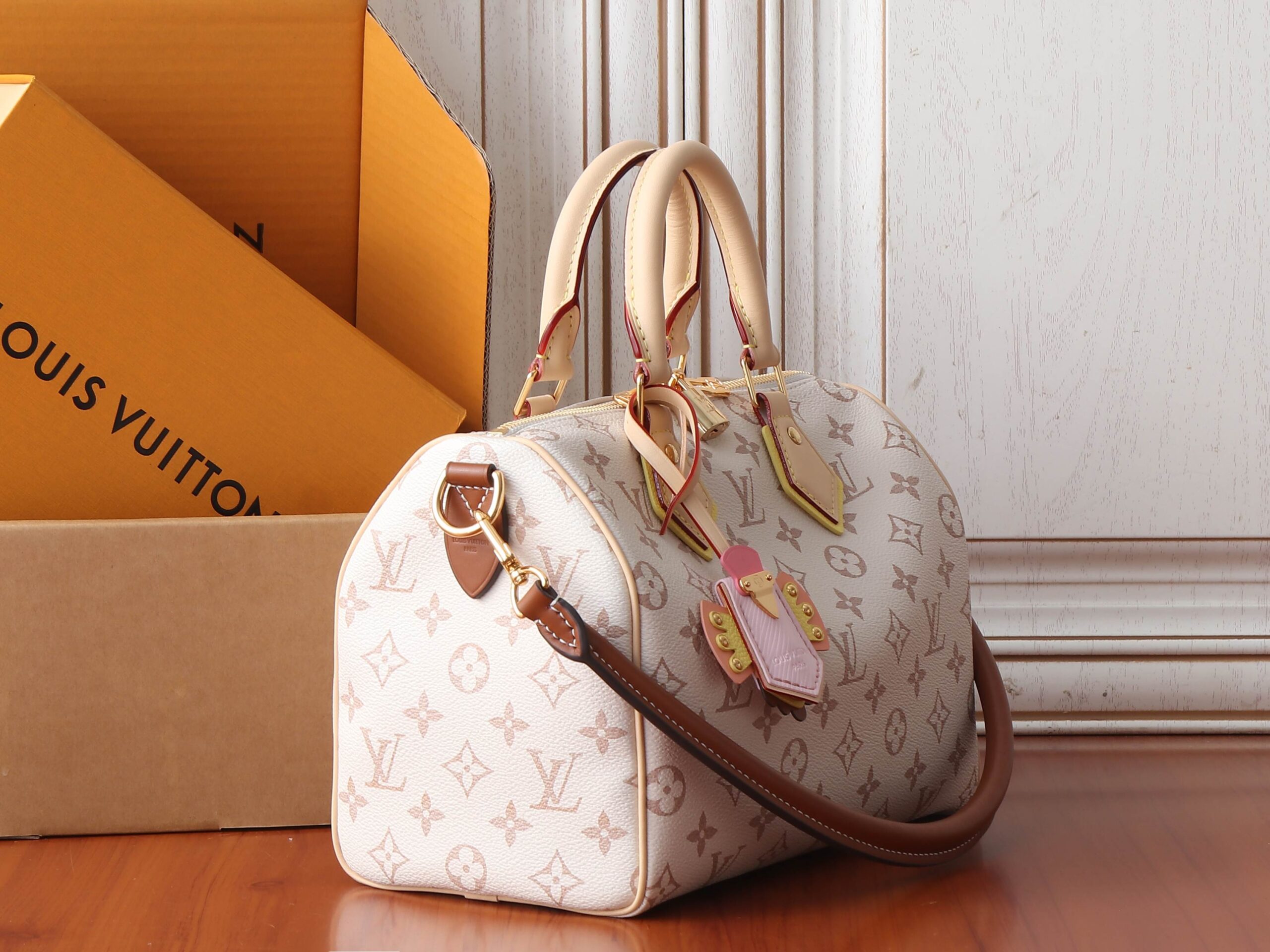 Louis Vuitton LV Crafty Speedy Bandouliere 25 Monogram Dune Handbag - Image 2