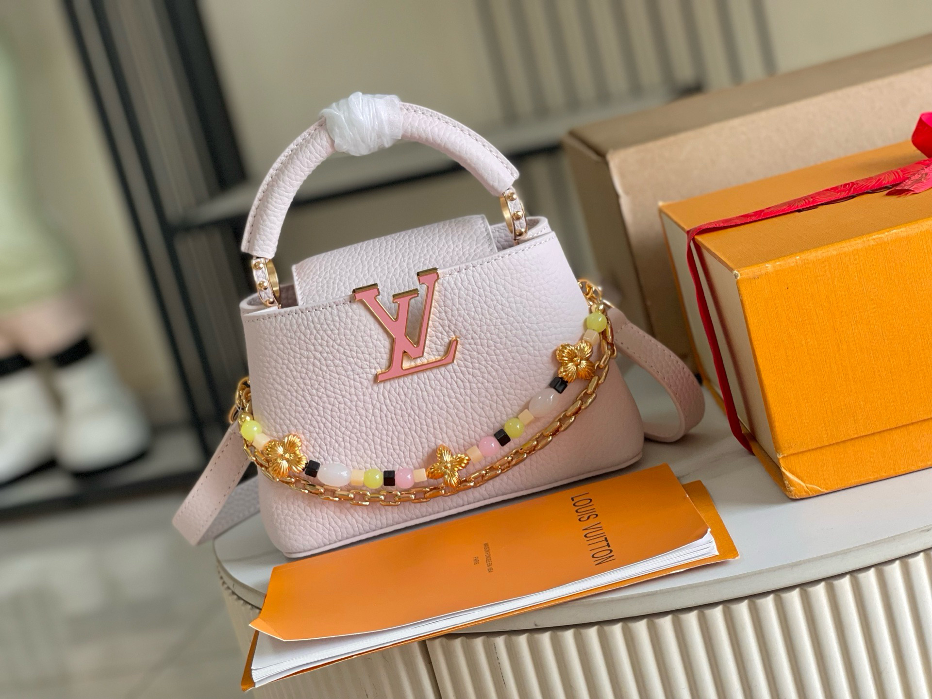 Louis Vuitton Capucines Mini Leather Crossbody Bag - Image 2