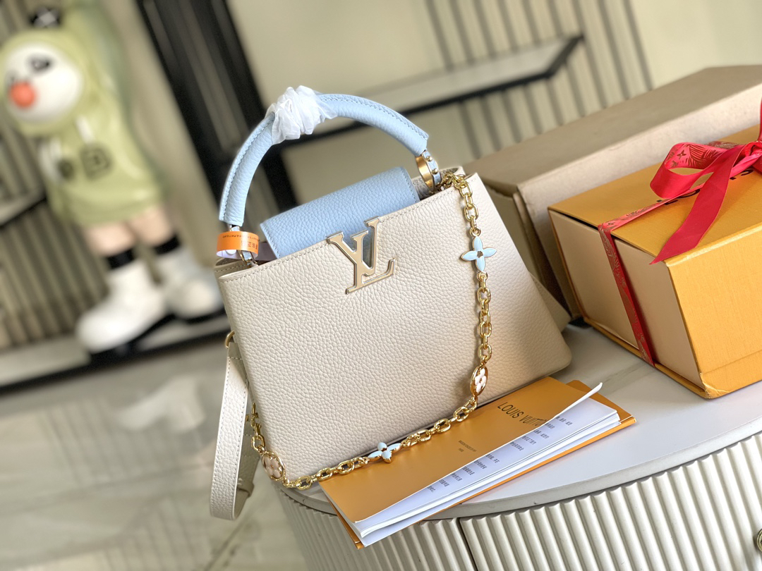 Louis Vuitton Capucines Mini Crossbody Bag in Taurillon Leather - Image 2