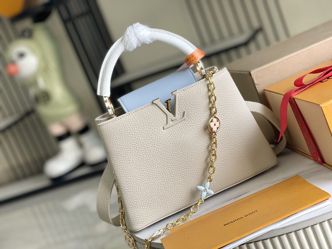 Capucines Mini Handbag in Taurillon Leather - Image 2