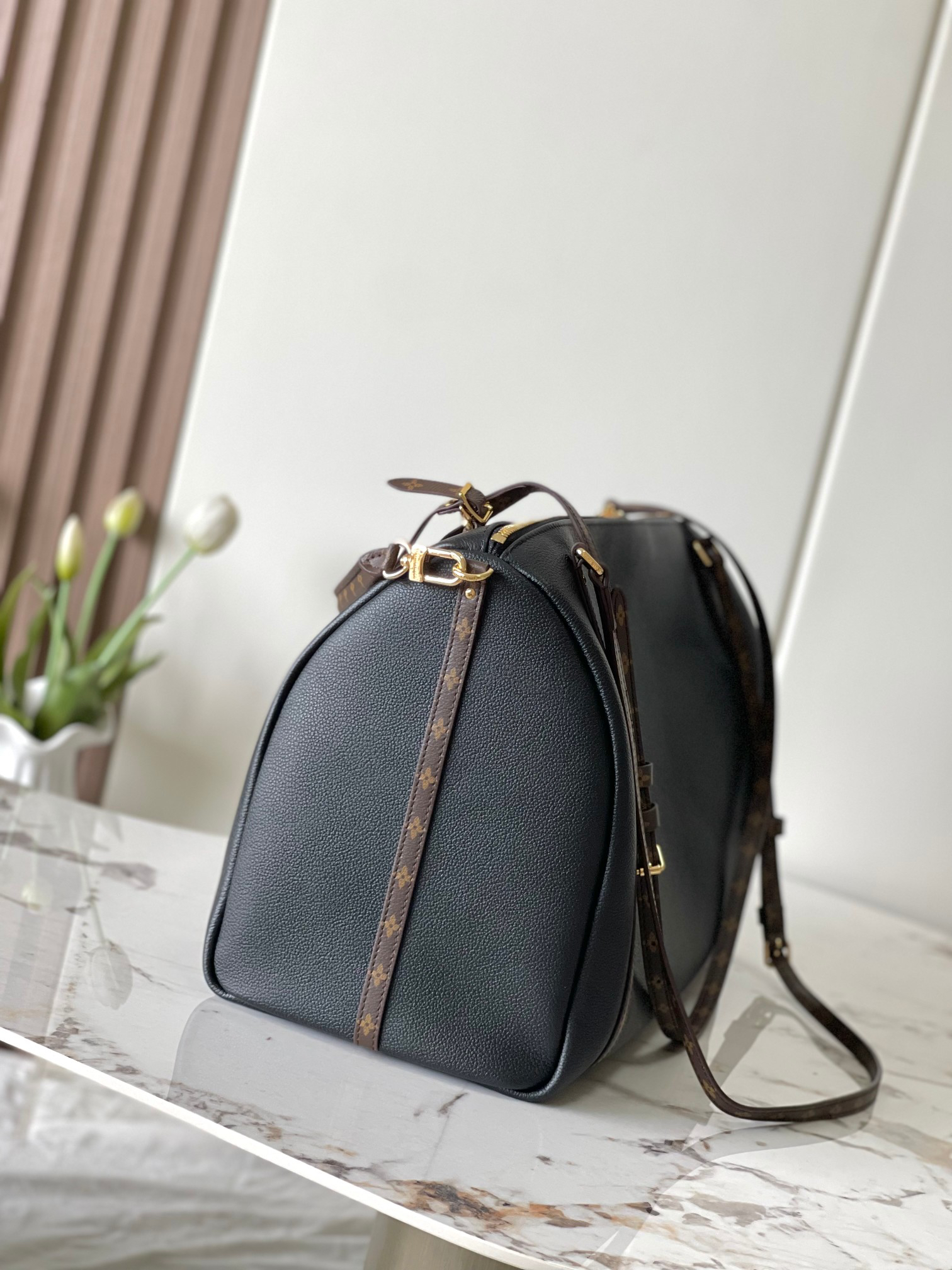 Express Travel Large Keepall Travel Bag in Black - Image 2