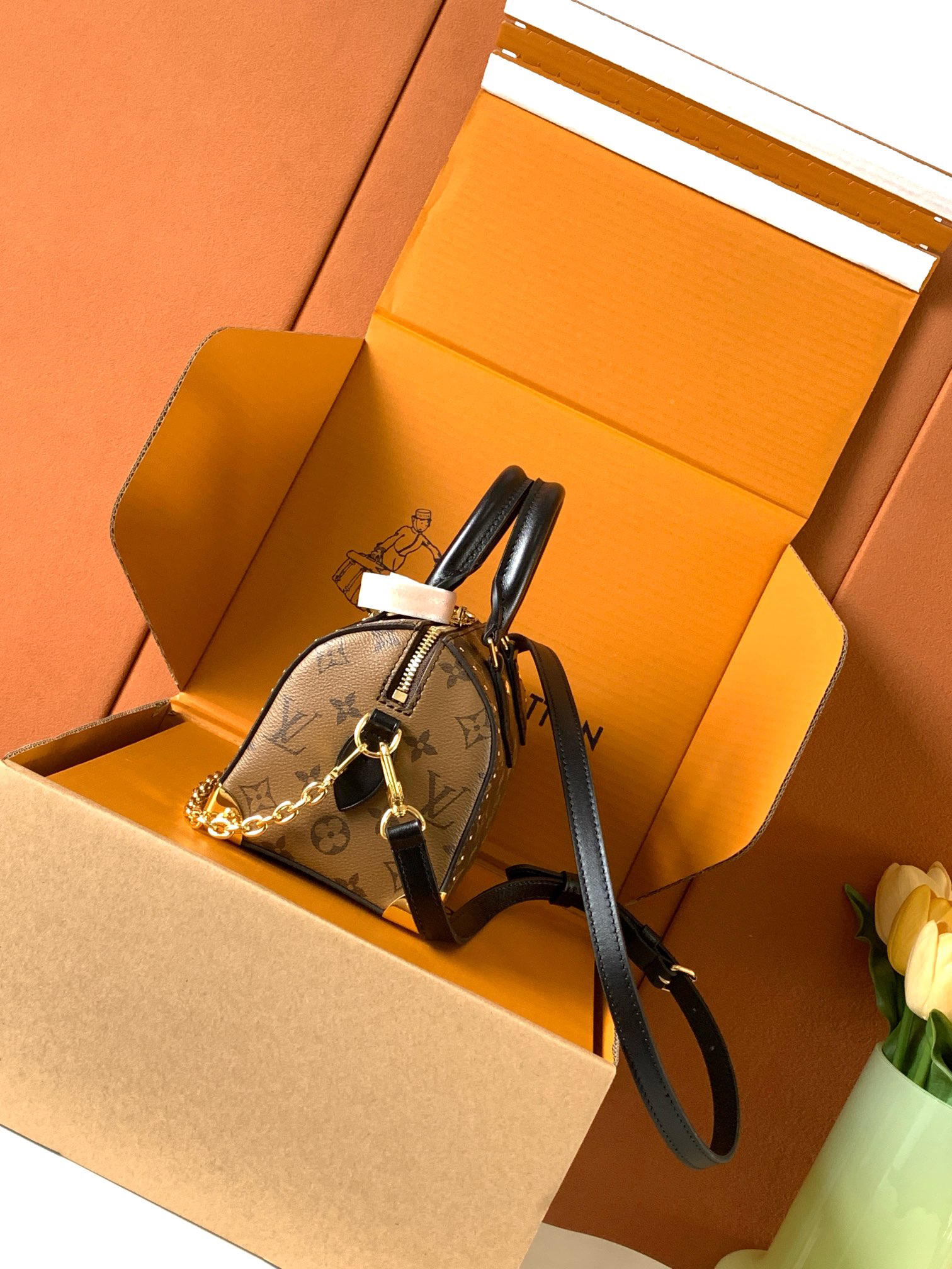 Louis Vuitton Speedy Trunk Crossbody Bag - Image 2