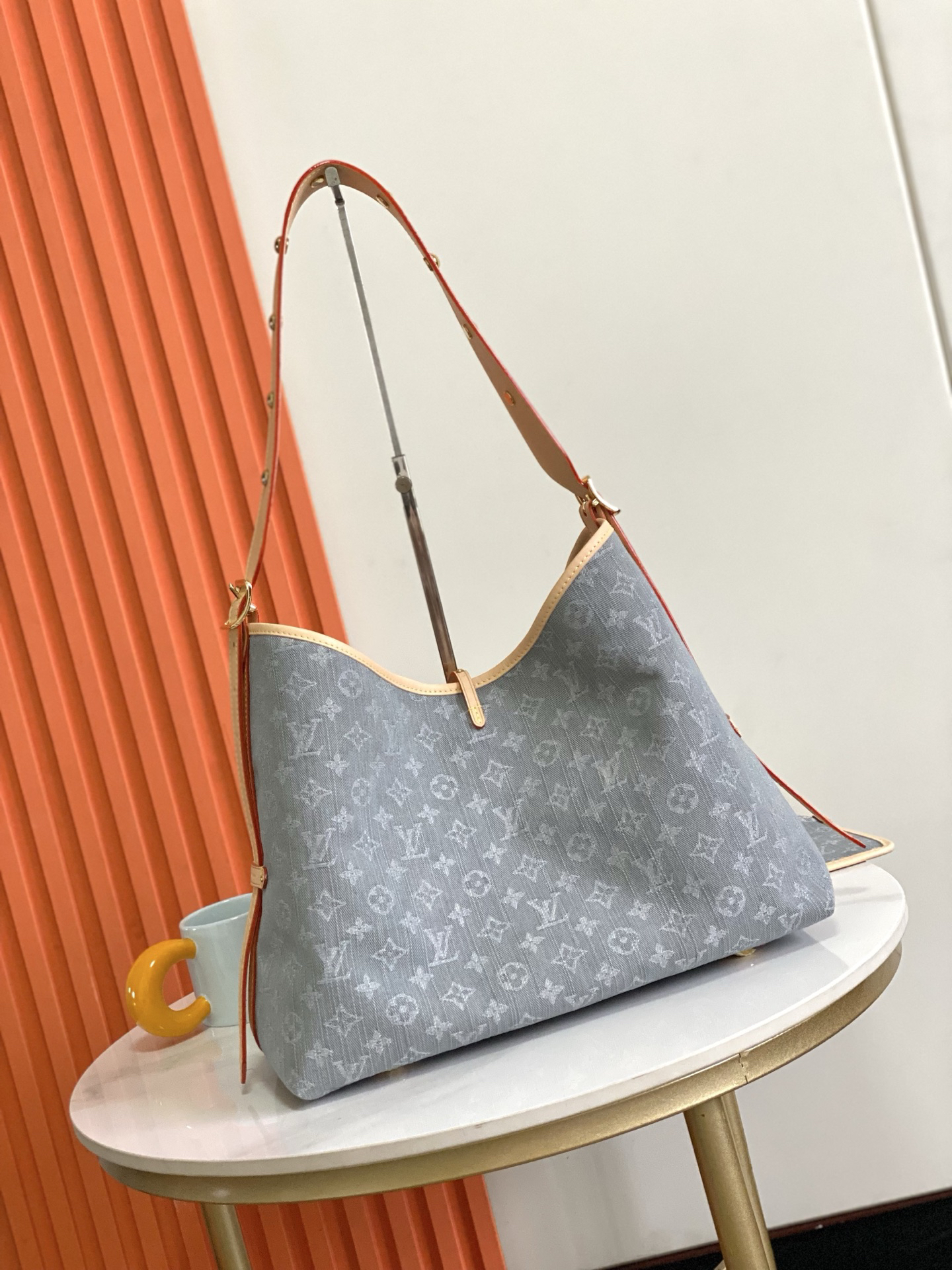 CarryAll Medium Monogram Denim Shoulder Bag - Image 2