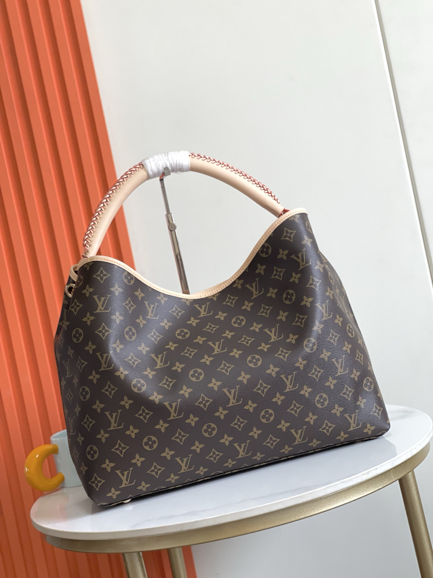 Artsy Monogram Canvas Tote Bag - Image 2