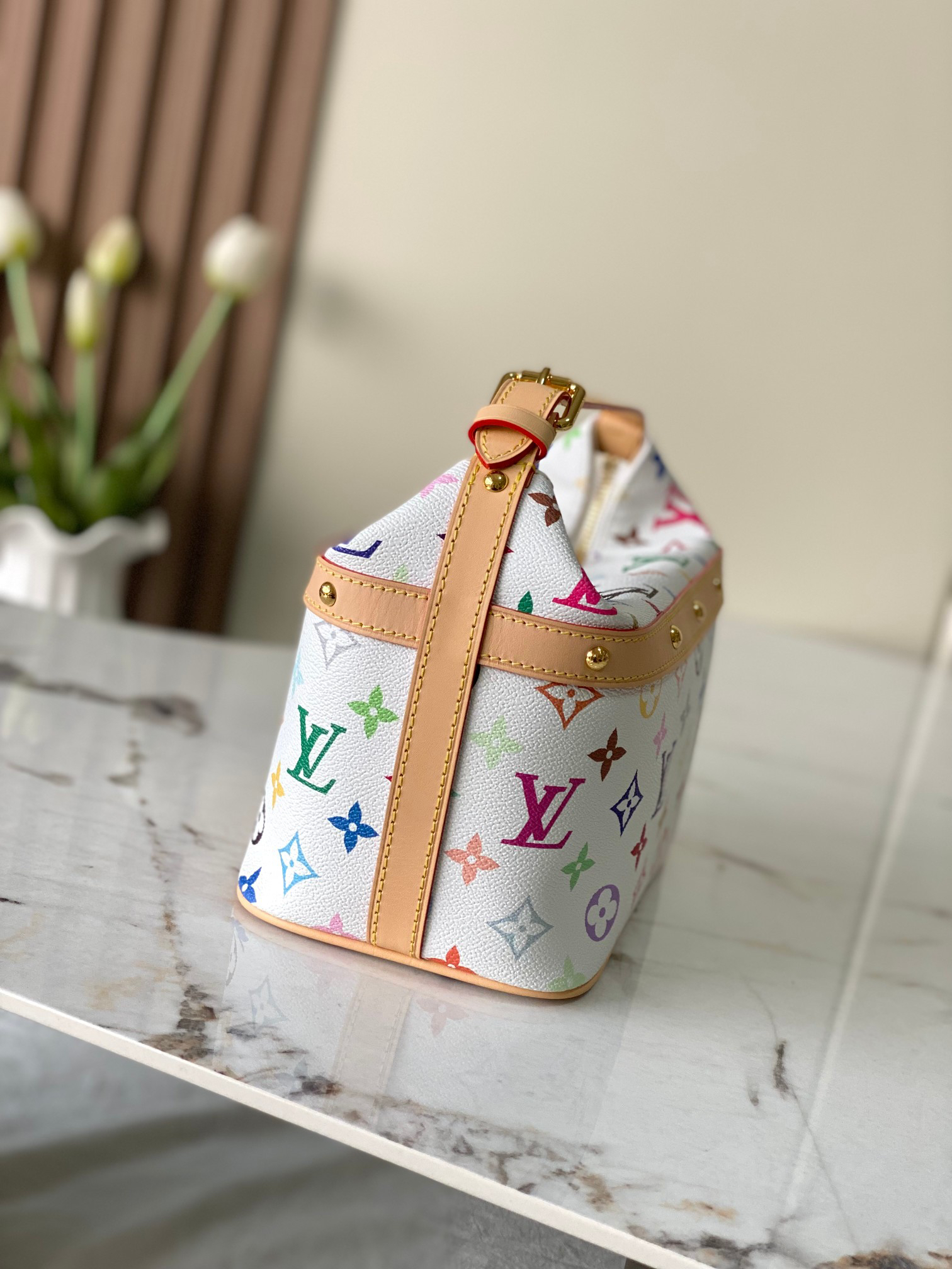 Louis Vuitton Cruiser Handbag in Monogram Multicolore Canvas - Image 2