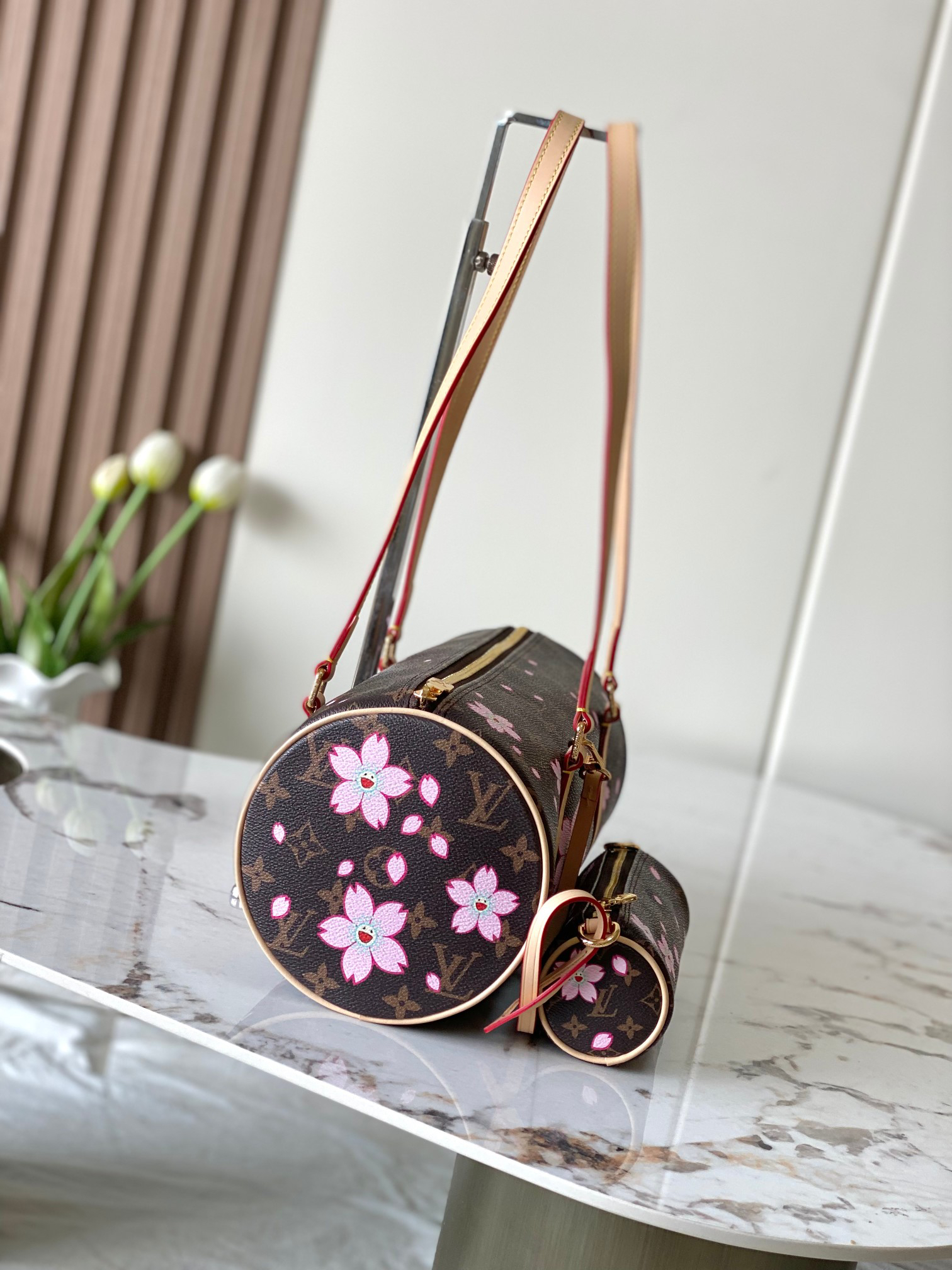 Louis Vuitton x Takashi Murakami Cowhide Shoulder Bag M13097 - Image 2