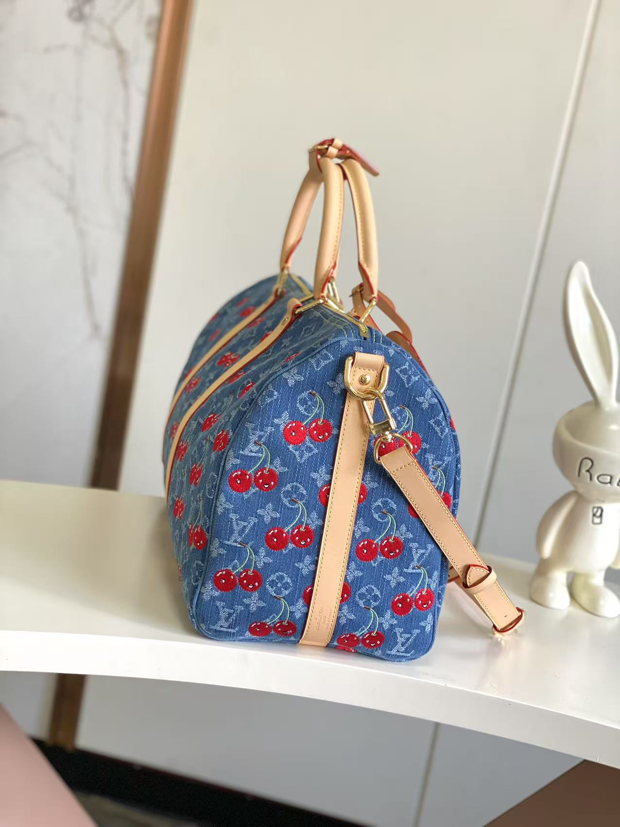Louis Vuitton x Takashi Murakami Keepall Bandoulière 45 Travel Bag - Image 2