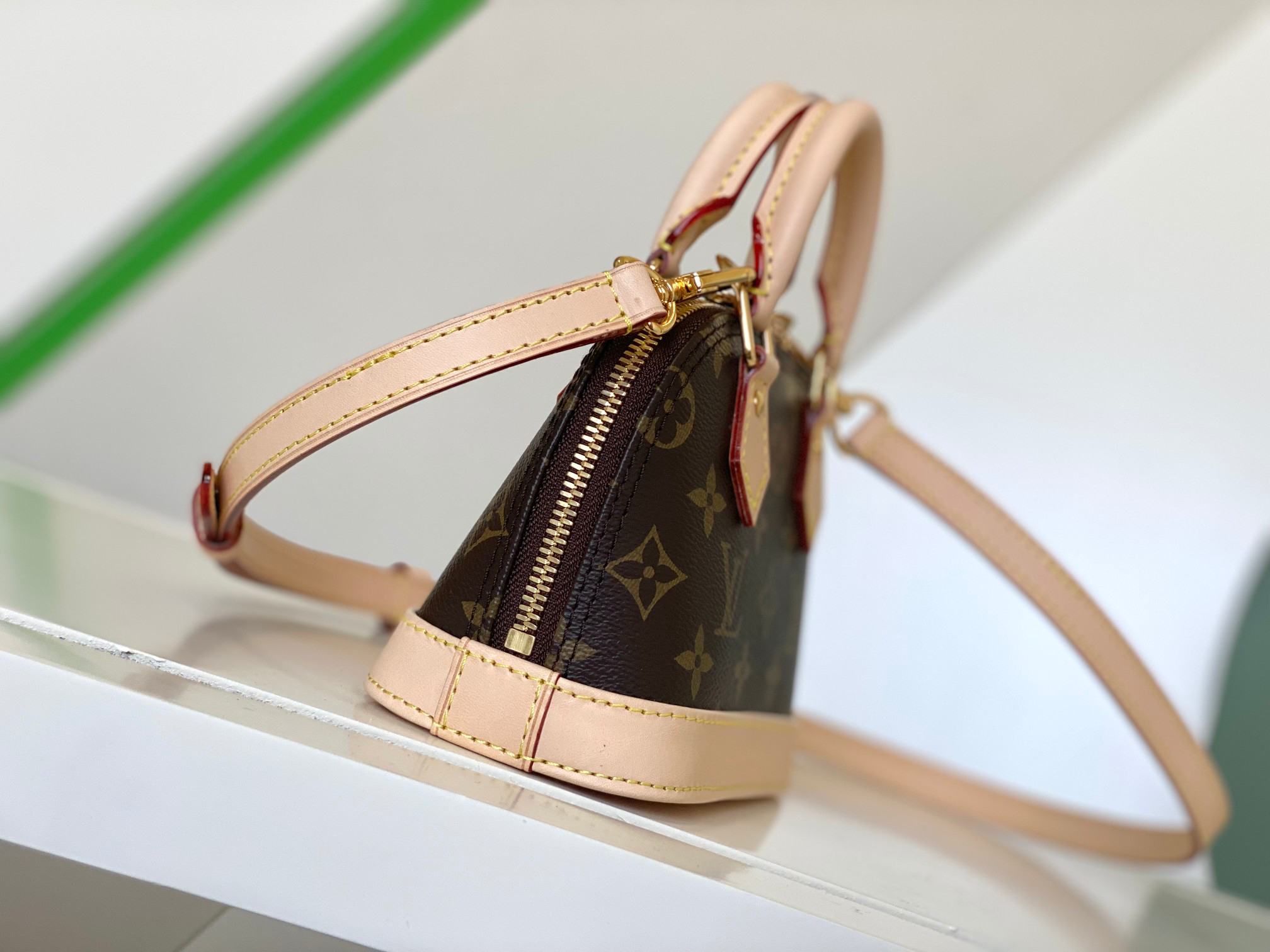 Louis Vuitton Alma Nano Monogram Canvas Handbag - Image 2