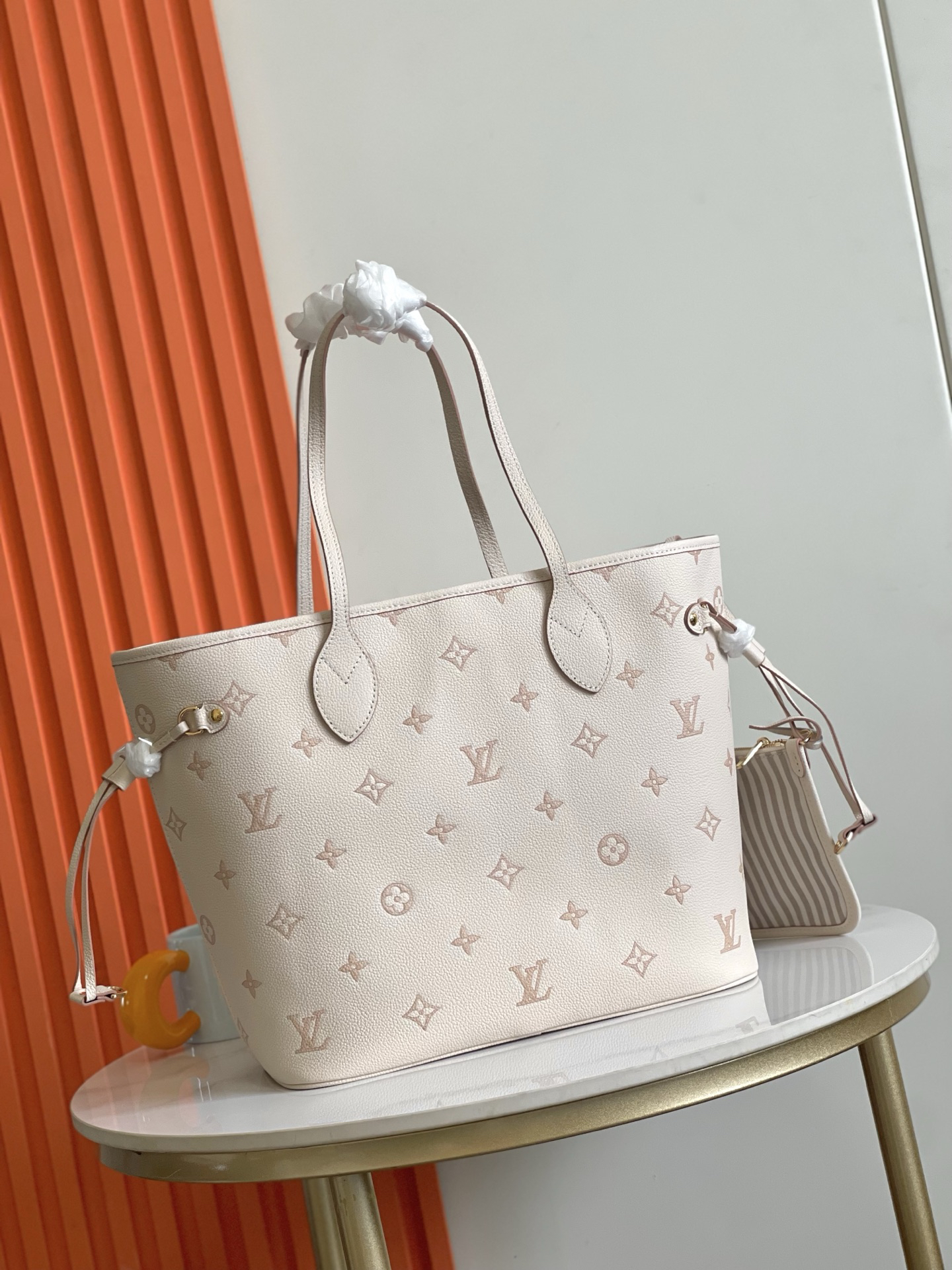Neverfull MM Monogram Empreinte Leather Tote Bag - Image 2
