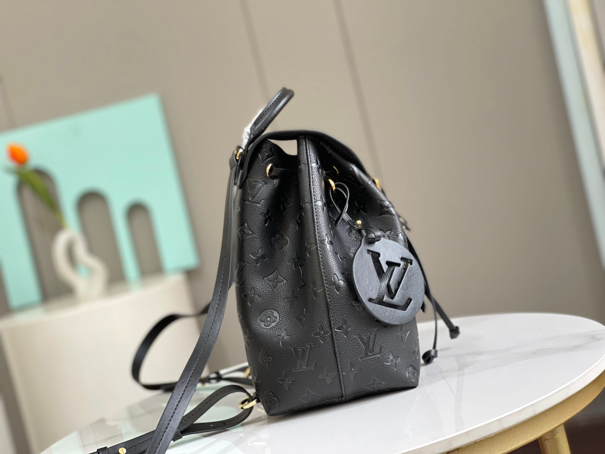 Louis Vuitton Montsouris 45205 Monogram Empreinte Leather Backpack - Image 2