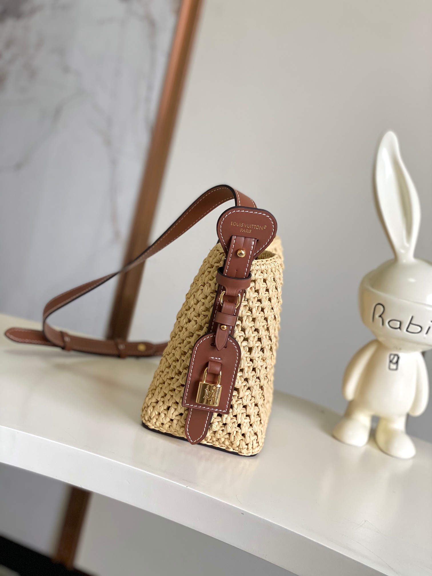 All In BB Raffia Crossbody Bag - Image 2