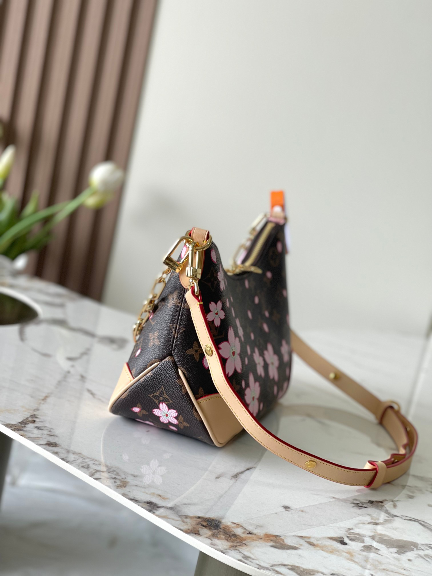 Louis Vuitton Boulogne Bag in Cherry Blossom Monogram Canvas - Image 2