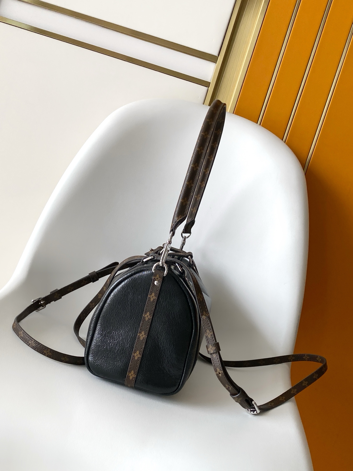 Louis Vuitton Express Small Crossbody Bag in Black Oiled Leather - Image 2