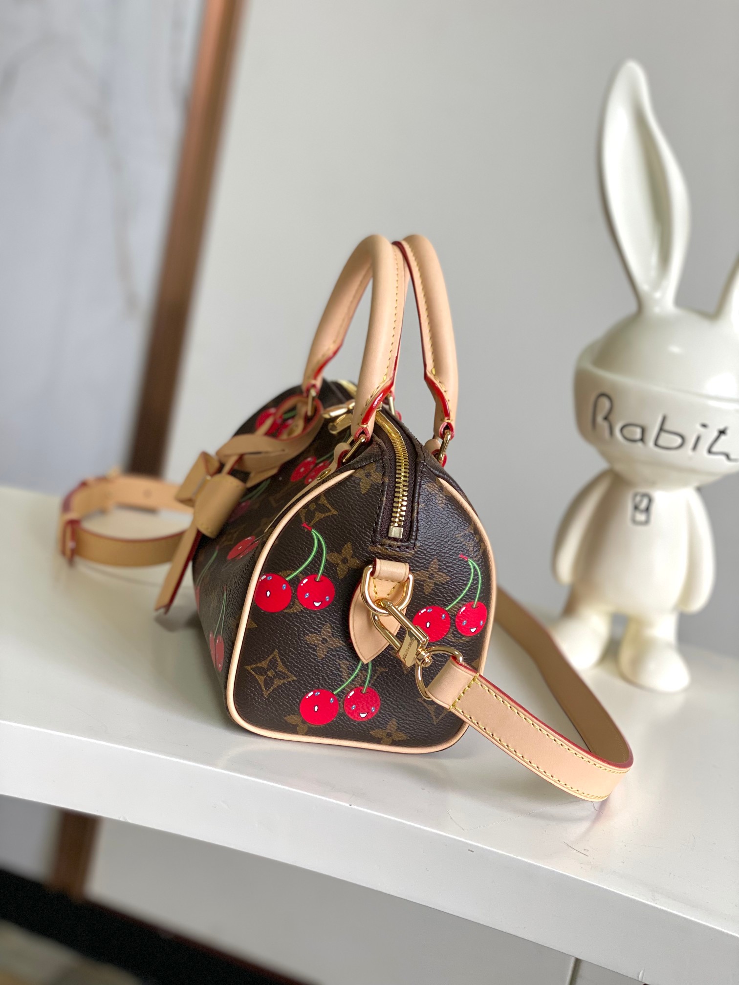 Speedy Bandoulière Handbag with LV x TM Cherry Monogram - Image 2