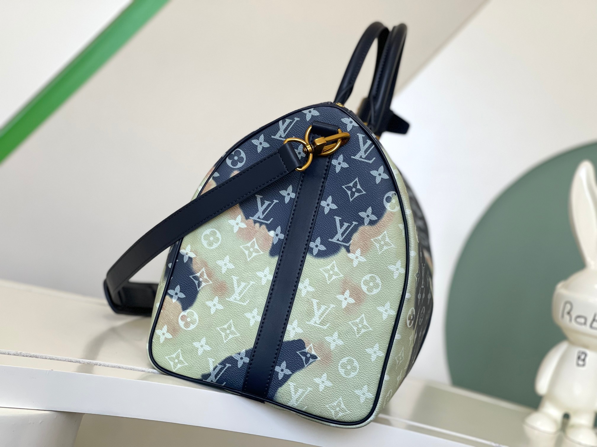 Louis Vuitton Keepall 50 Travel Bag in Monogram Eclipse Canvas - Image 2