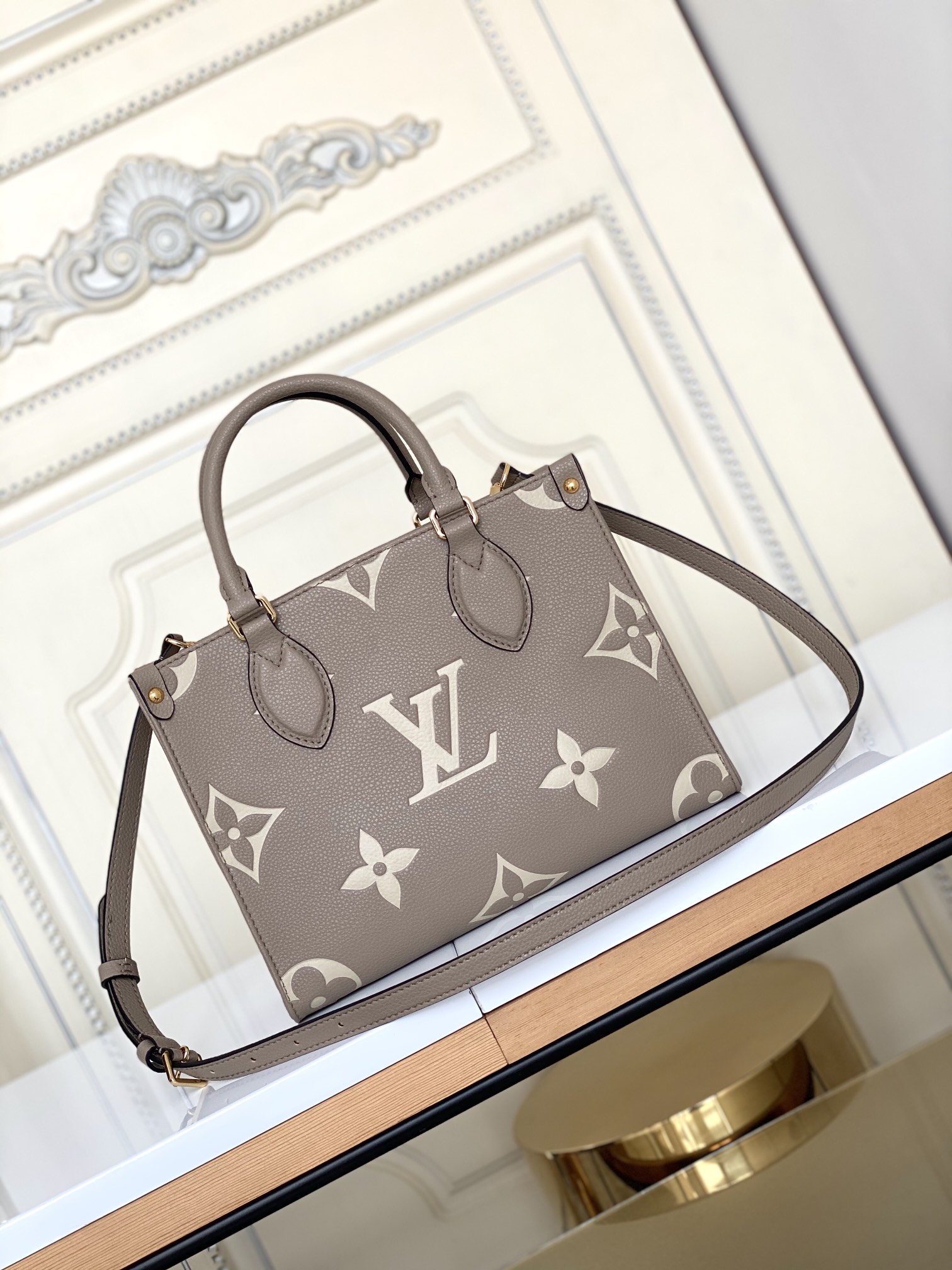 Louis Vuitton Onthego Mini Tote Bag in Monogram Empreinte Leather - Image 2