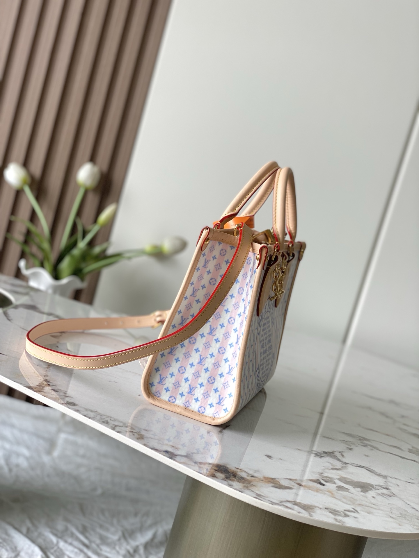 Louis Vuitton All In BB Handbag in Pink Monogram Canvas - Image 2