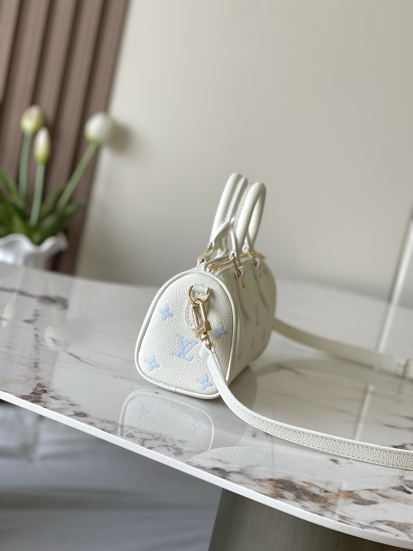 Louis Vuitton Nano Speedy Crossbody Bag in Monogram Empreinte Leather - Image 2