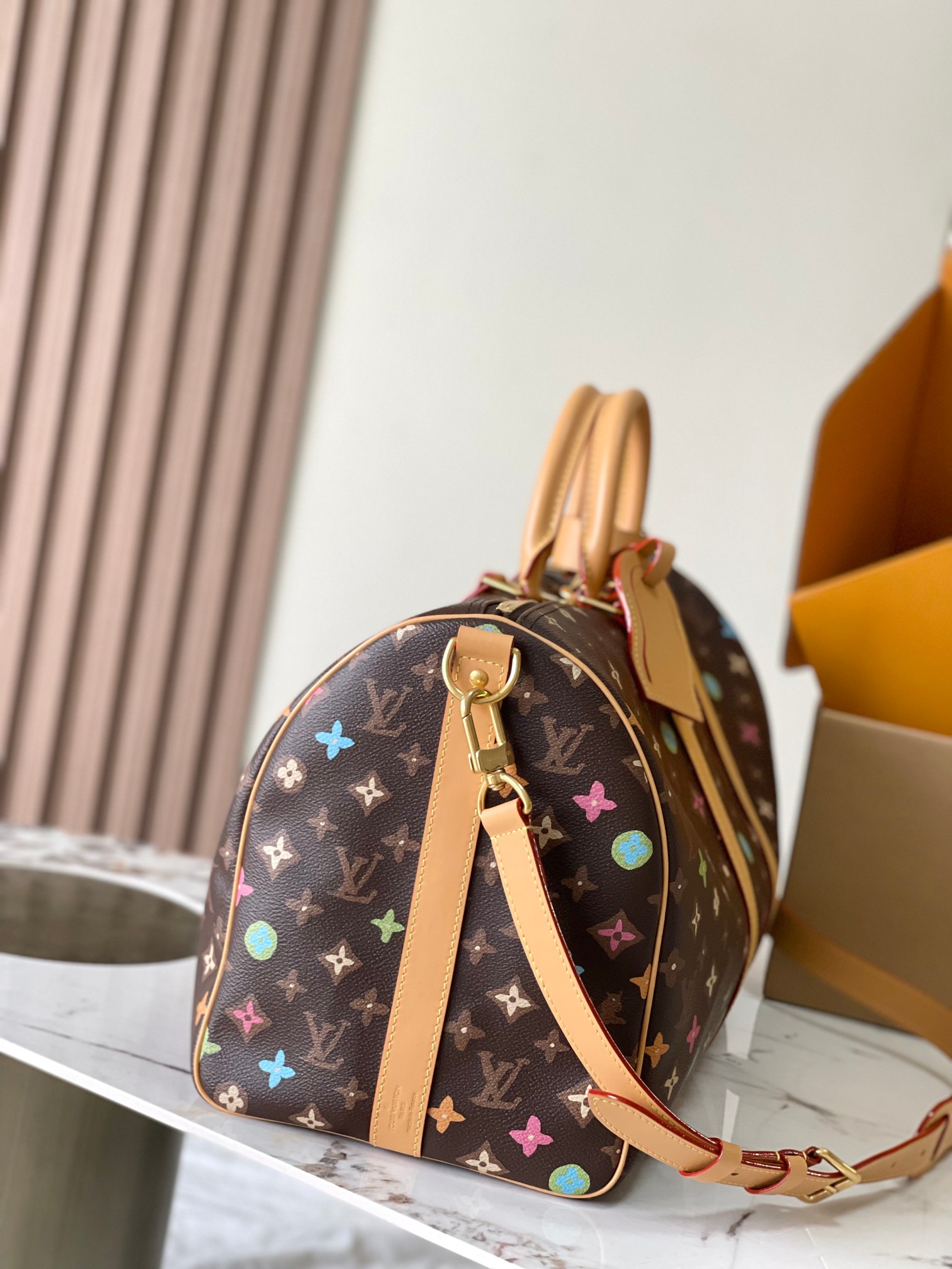 Louis Vuitton x Yayoi Kusama Keepall 45 Travel Bag - Image 2