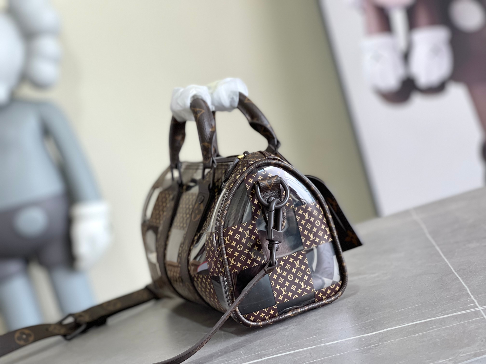 Louis Vuitton M20872 Keepall Mini Travel Bag in Monogram Macassar - Image 2