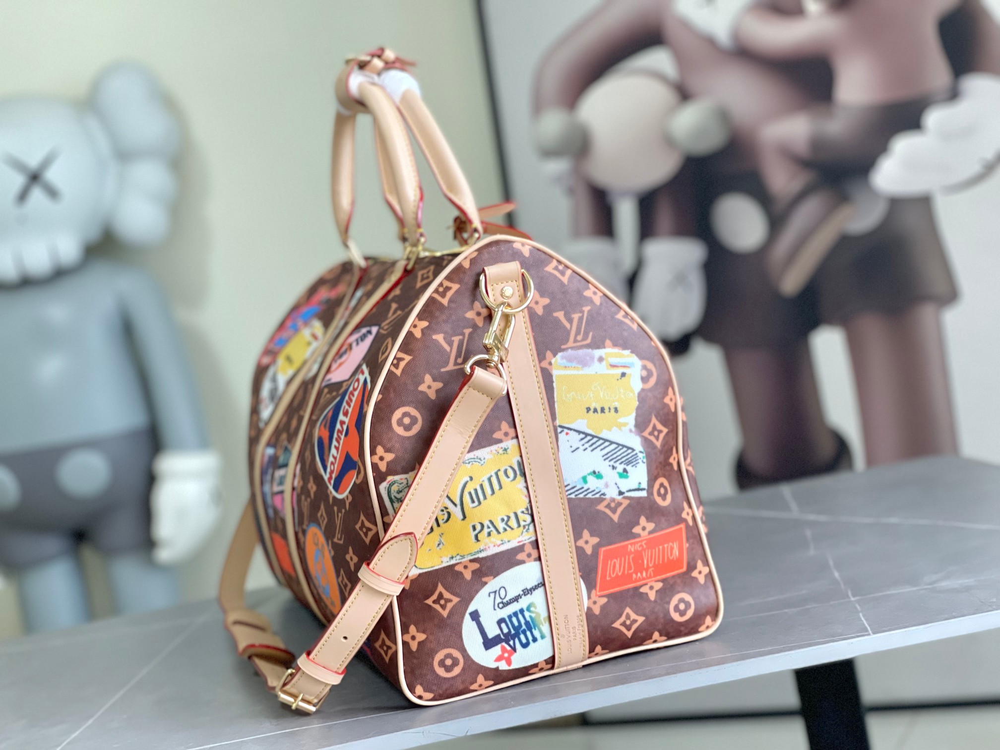 Louis Vuitton Keepall Bandoulière 50 Travel Bag - Image 2