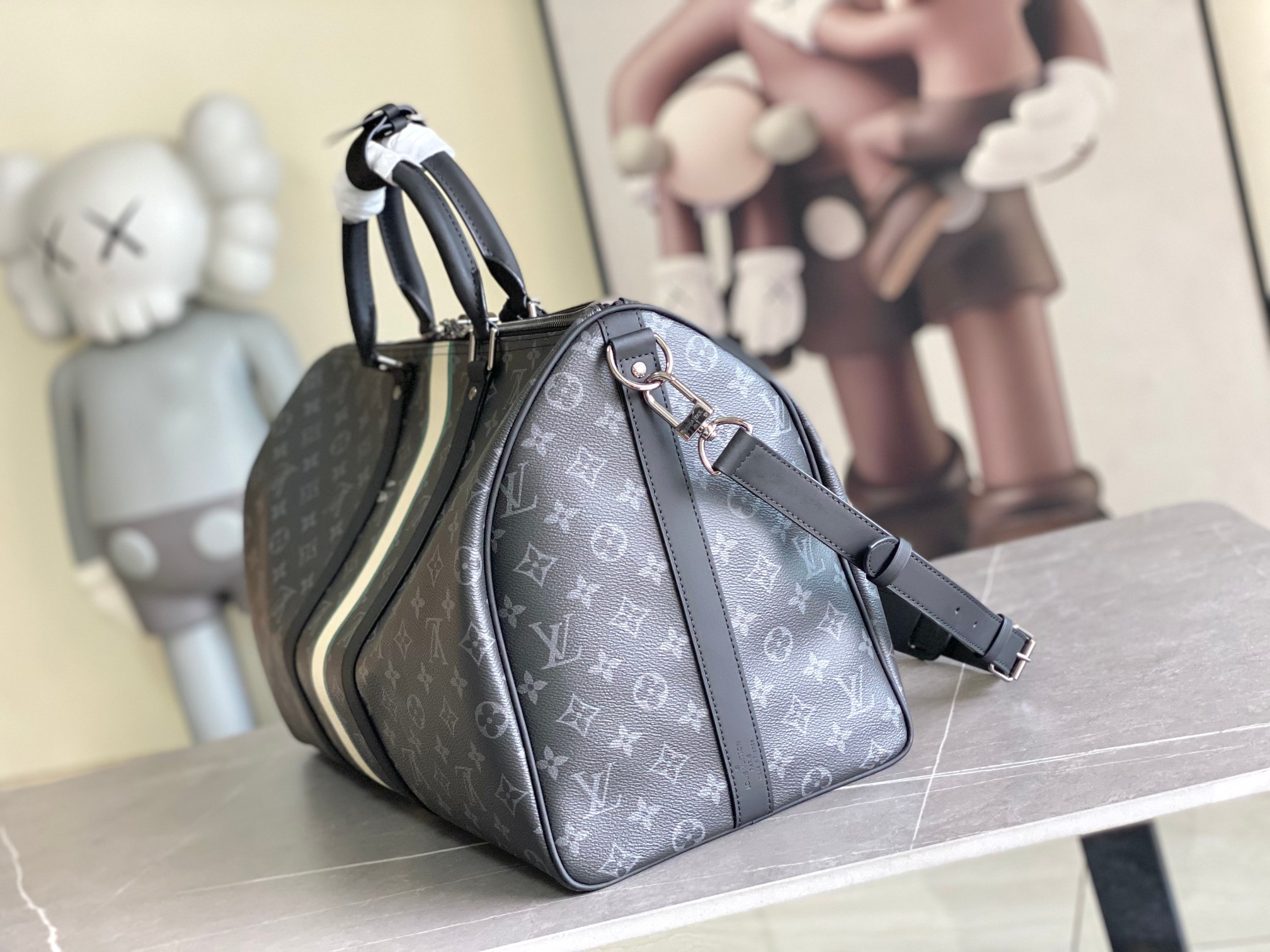Louis Vuitton Keepall Bandoulière 50 Travel Bag - Image 2