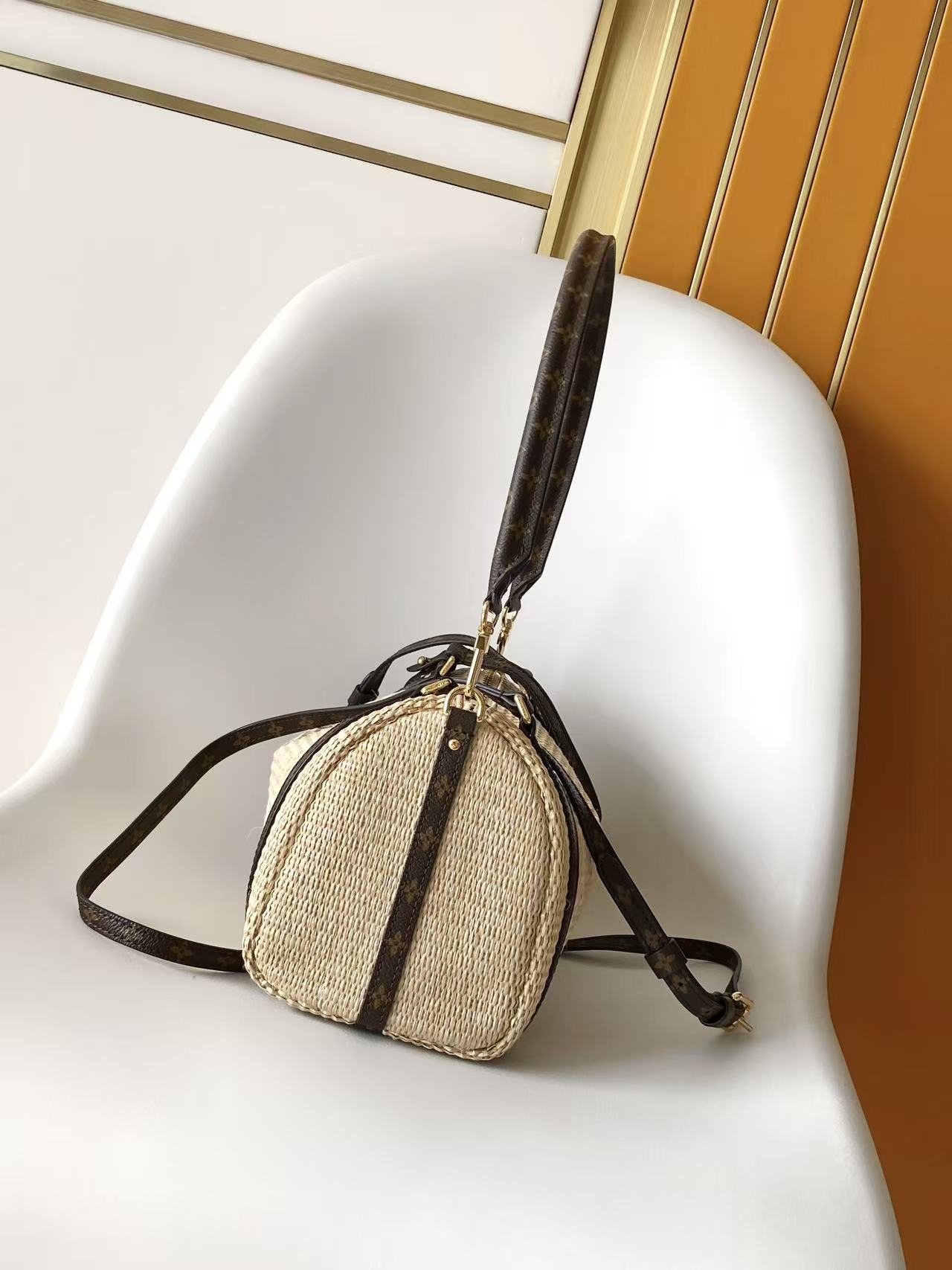 Louis Vuitton Express Small Handbag with Monogram Trim - Image 2