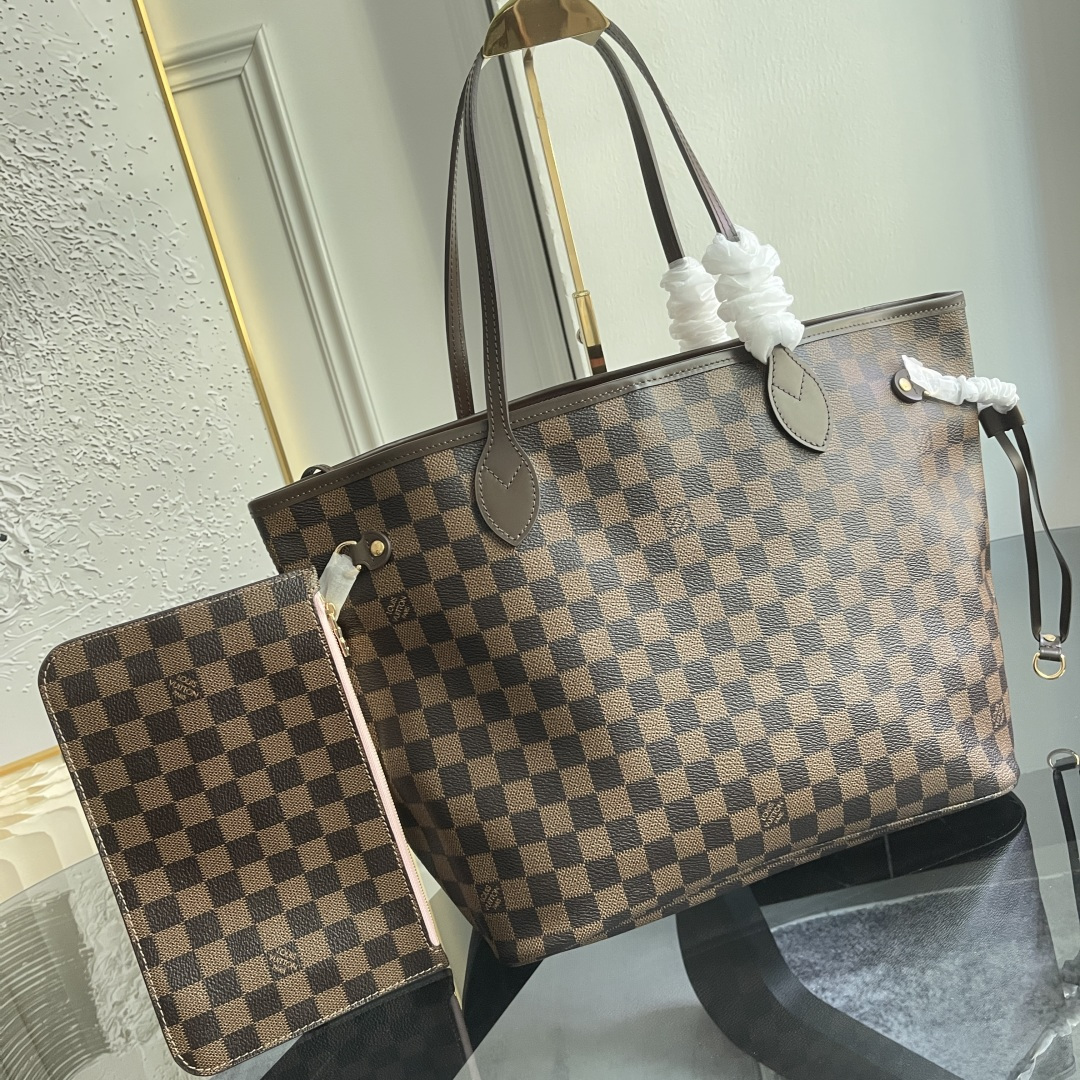Louis Vuitton Neverfull MM Tote Bag M41603 - Damier Ebene - Image 2