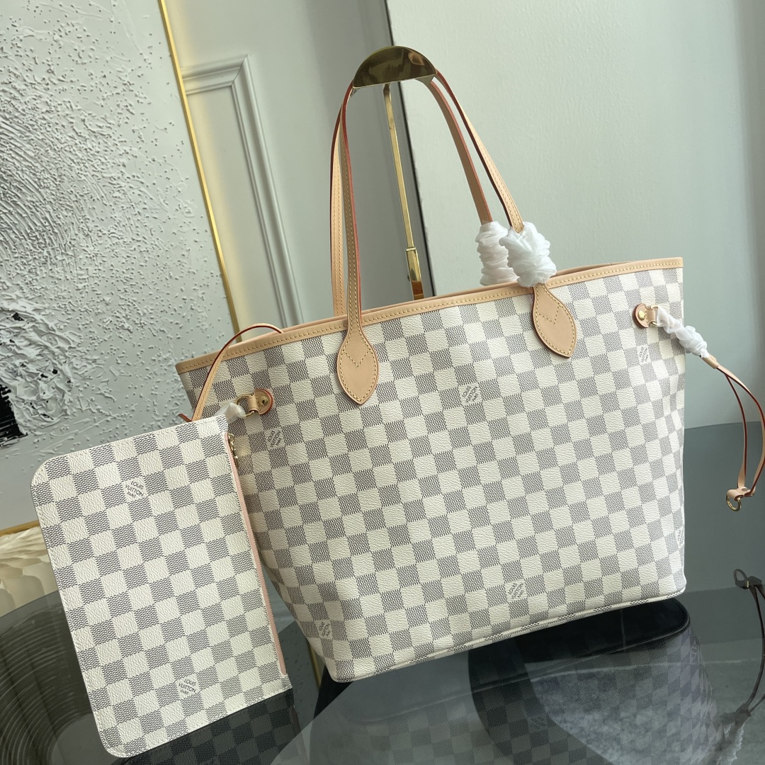 Louis Vuitton Neverfull MM Tote Bag in Damier Ebene Canvas - Image 2