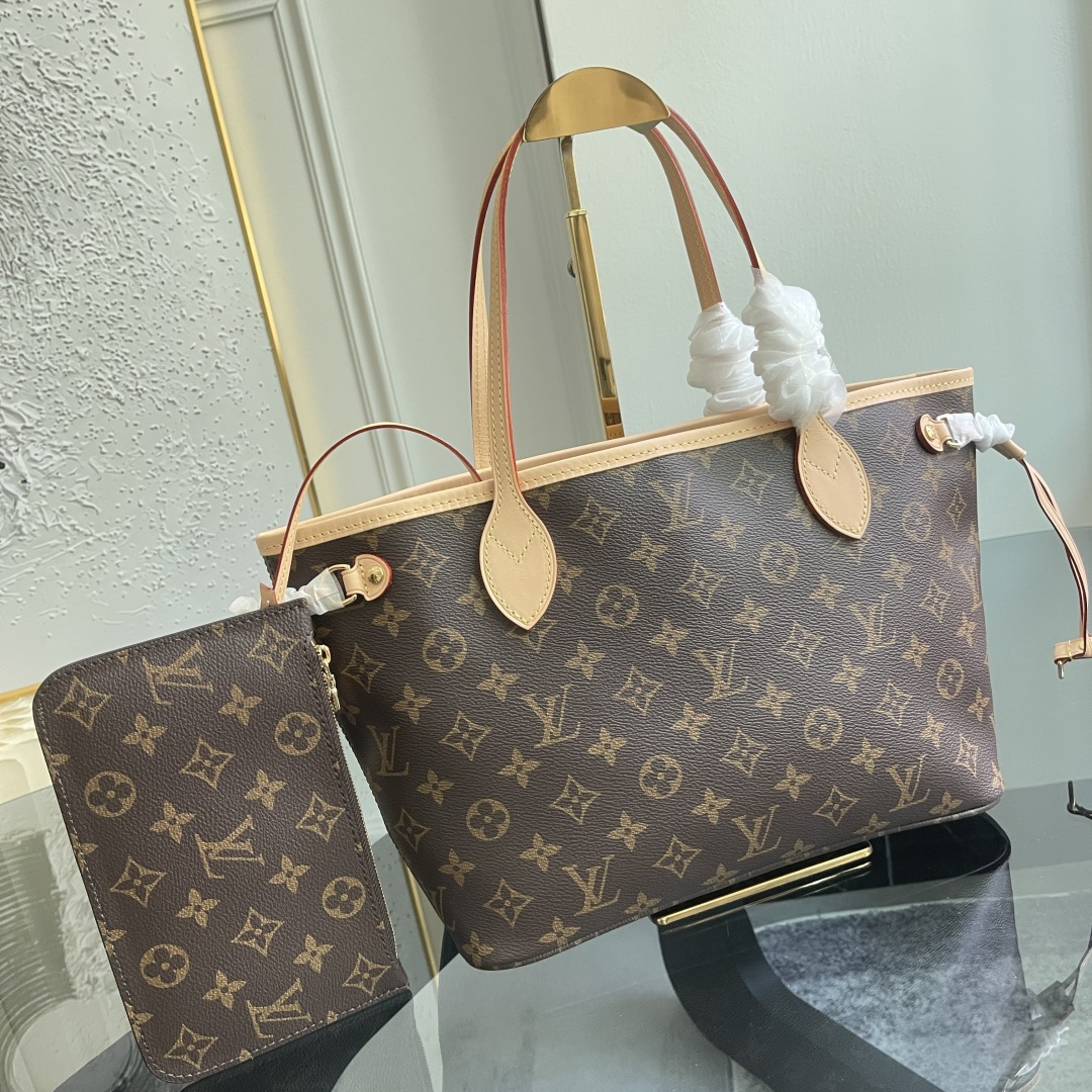 Louis Vuitton Neverfull Small Tote Bag in Damier Ebene Canvas - Image 2