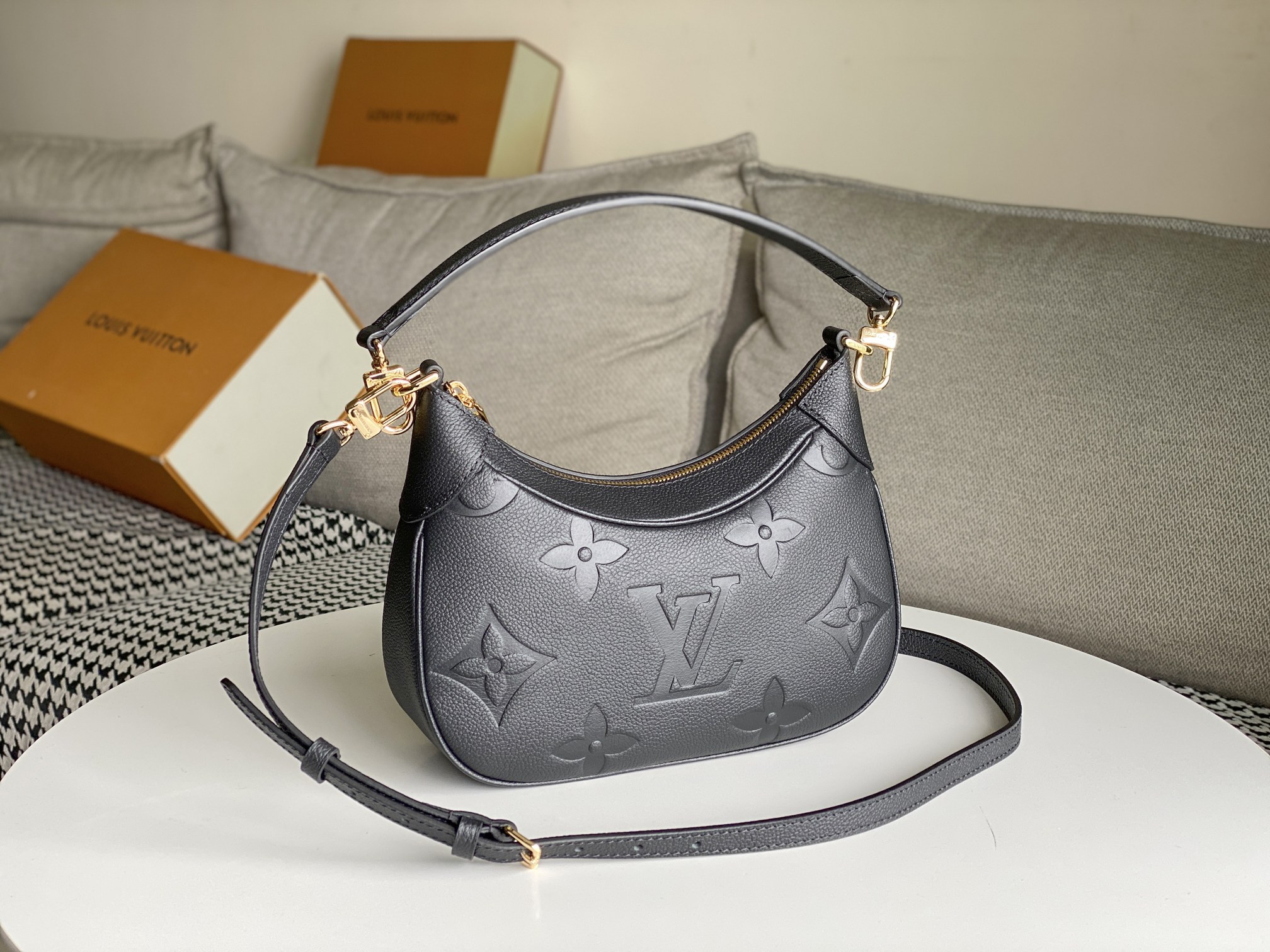 Louis Vuitton Bagatelle Handbag - White Monogram Empreinte Leather - Image 2