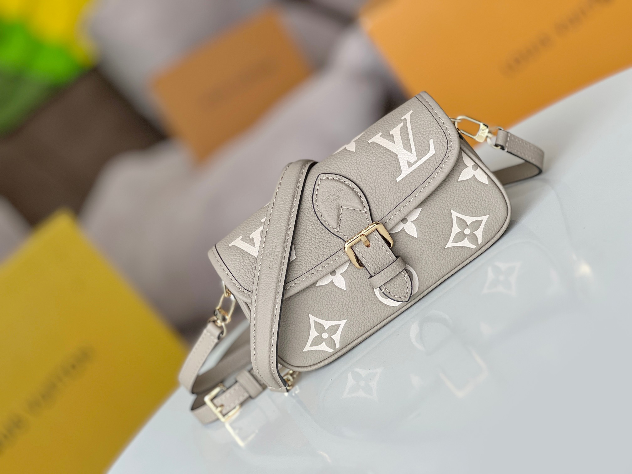 Louis Vuitton Nano Diane Monogram Empreinte Leather Handbag - Image 2