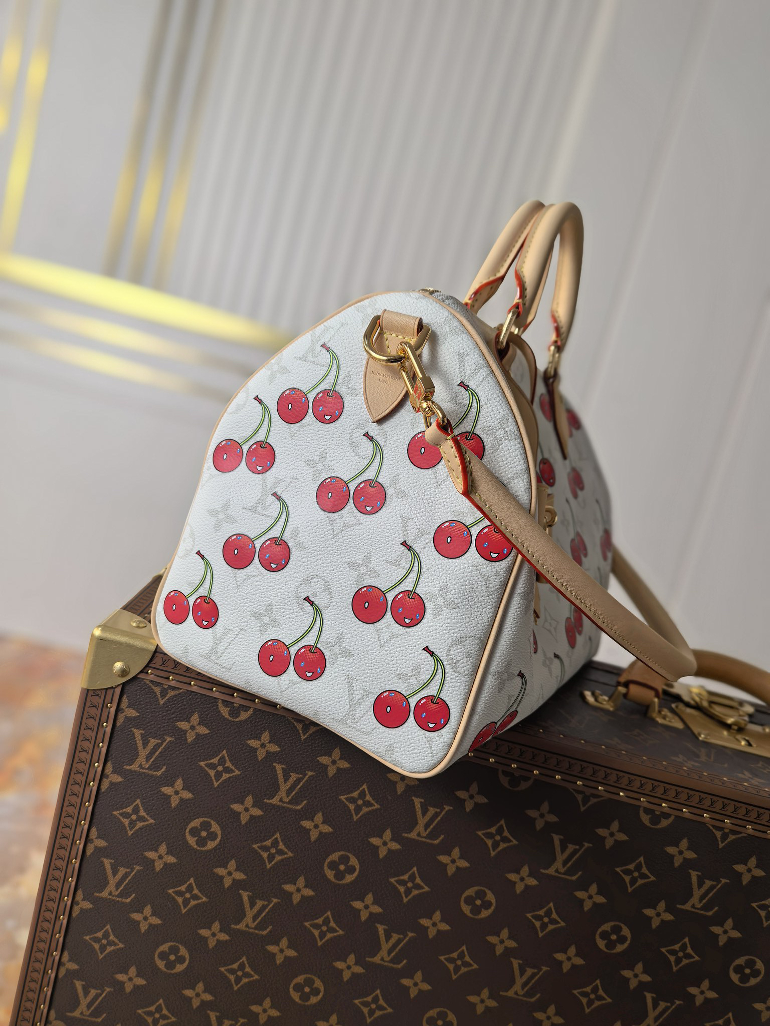 Louis Vuitton Speedy Soft 30 Handbag, Louis Vuitton x Takashi Murakami Collection - Image 2