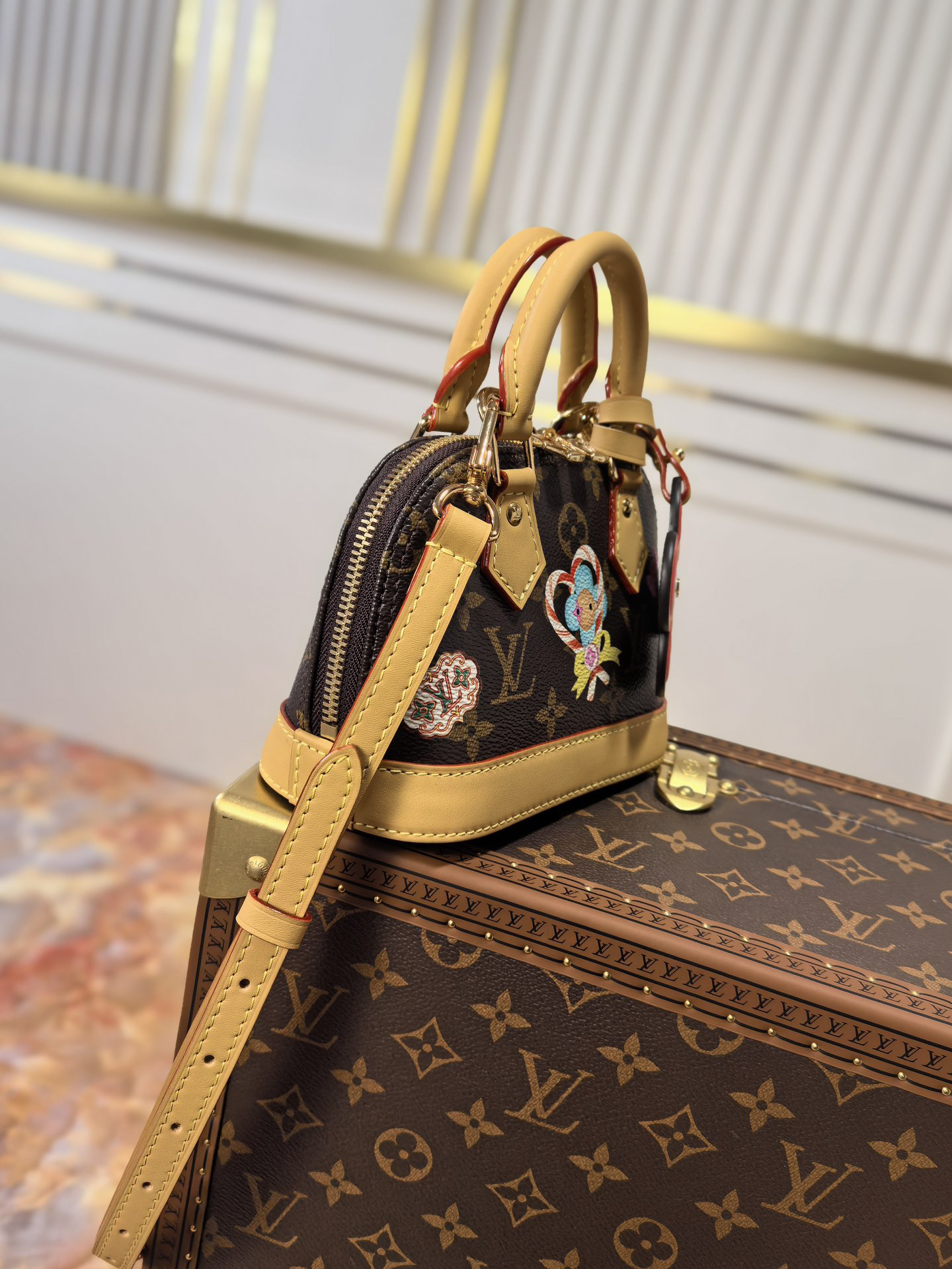 Louis Vuitton Nano Alma Vivienne Christmas Edition Handbag - Image 2