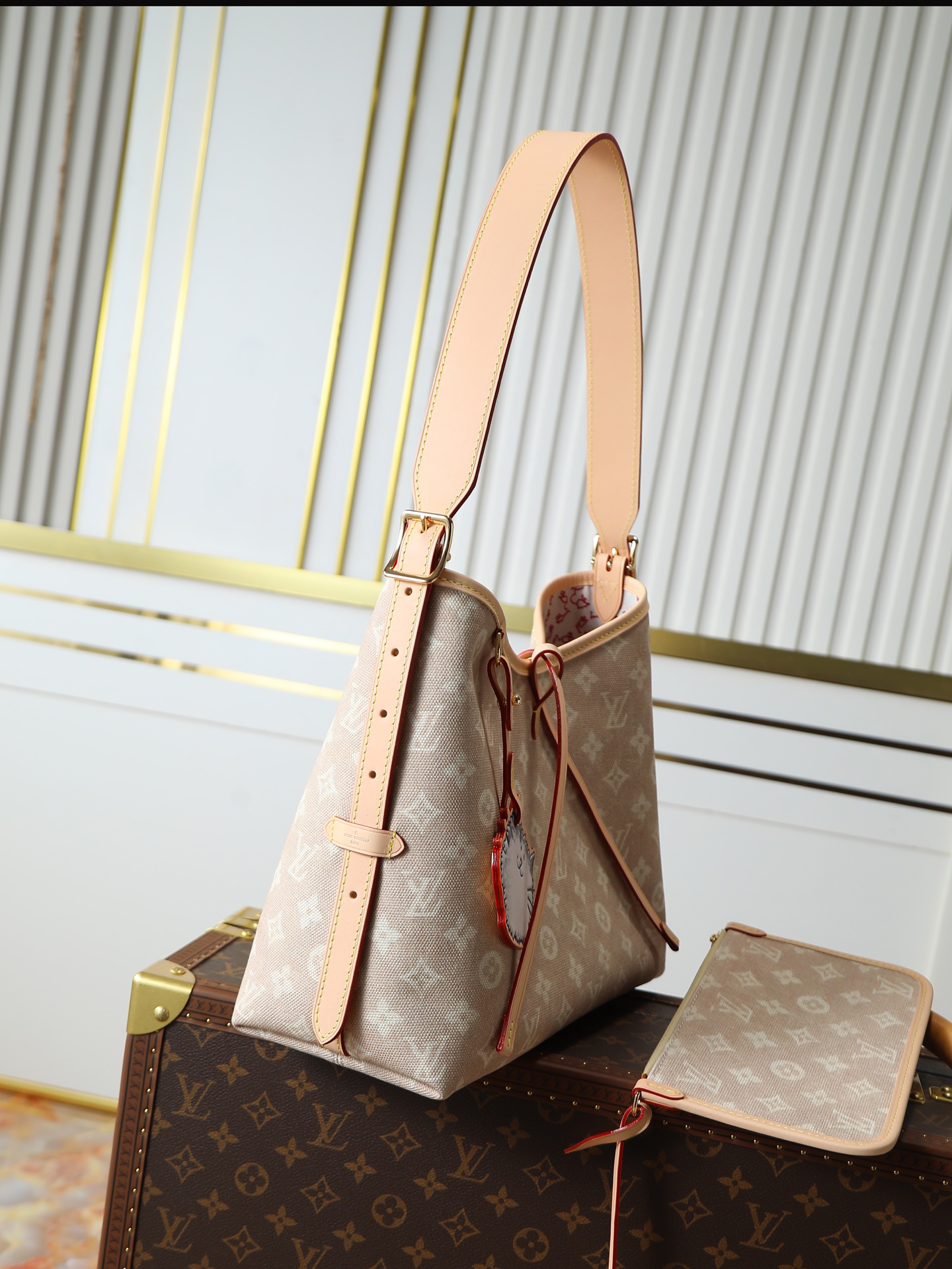 Louis Vuitton CarryAll Small Handbag in Monogram Empreinte Leather - Image 2