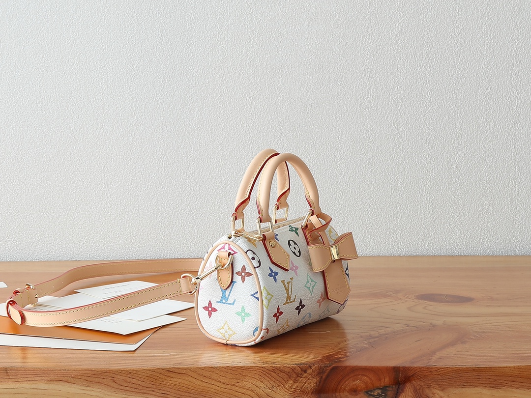 Louis Vuitton Nano Speedy Handbag in Monogram Coated Canvas - Image 2