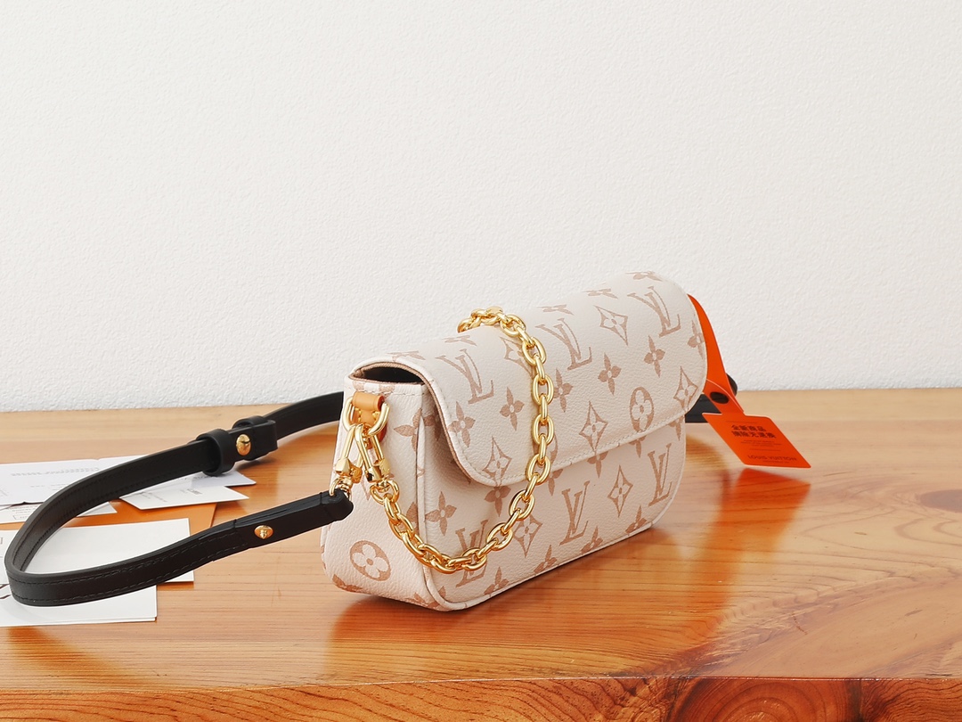 Louis Vuitton Wallet On Chain Ivy in Monogram Dune Canvas - Image 2