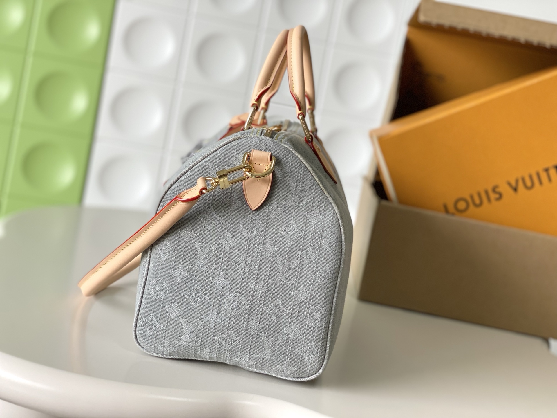 Speedy Soft 30 Handbag in Monogram Denim - Image 2