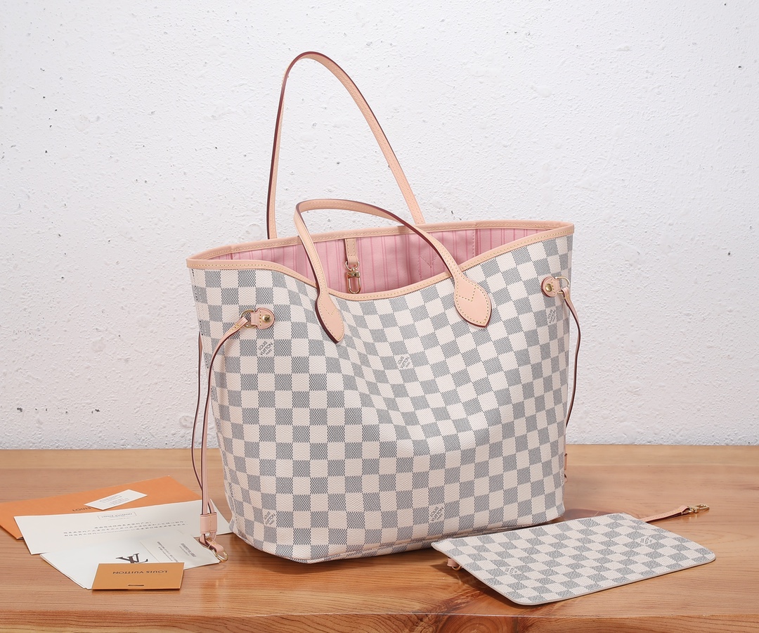 Louis Vuitton Neverfull MM Tote Bag – Damier Azur - Image 2