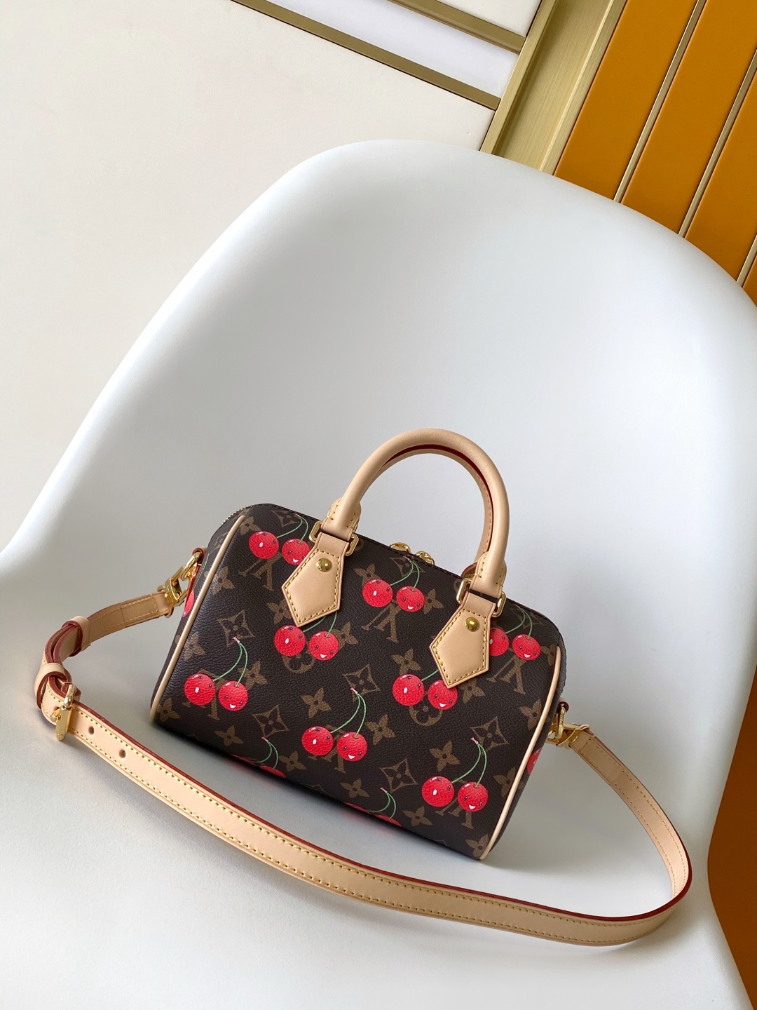 Louis Vuitton Speedy Bandoulière Handbag – LV x Takashi Murakami Cherry Monogram - Image 2