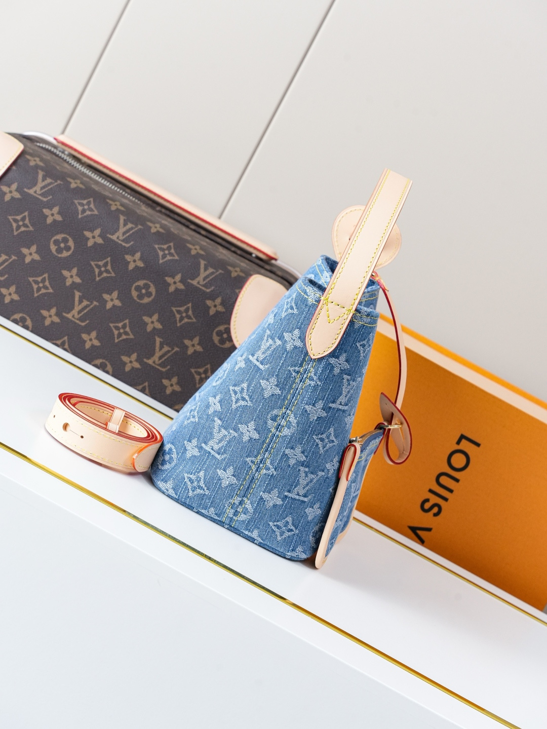 Louis Vuitton All In BB Denim Handbag - Image 2
