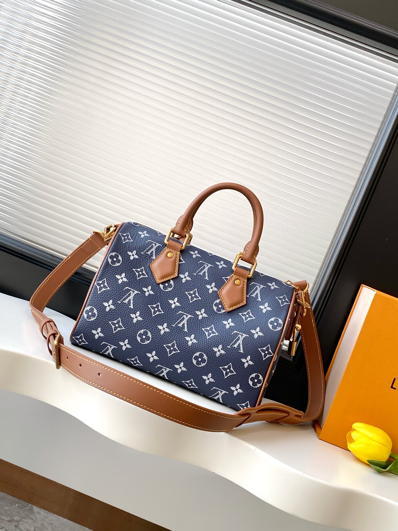 Speedy P9 Bandoulière 25 Monogram Leather Handbag - Image 2